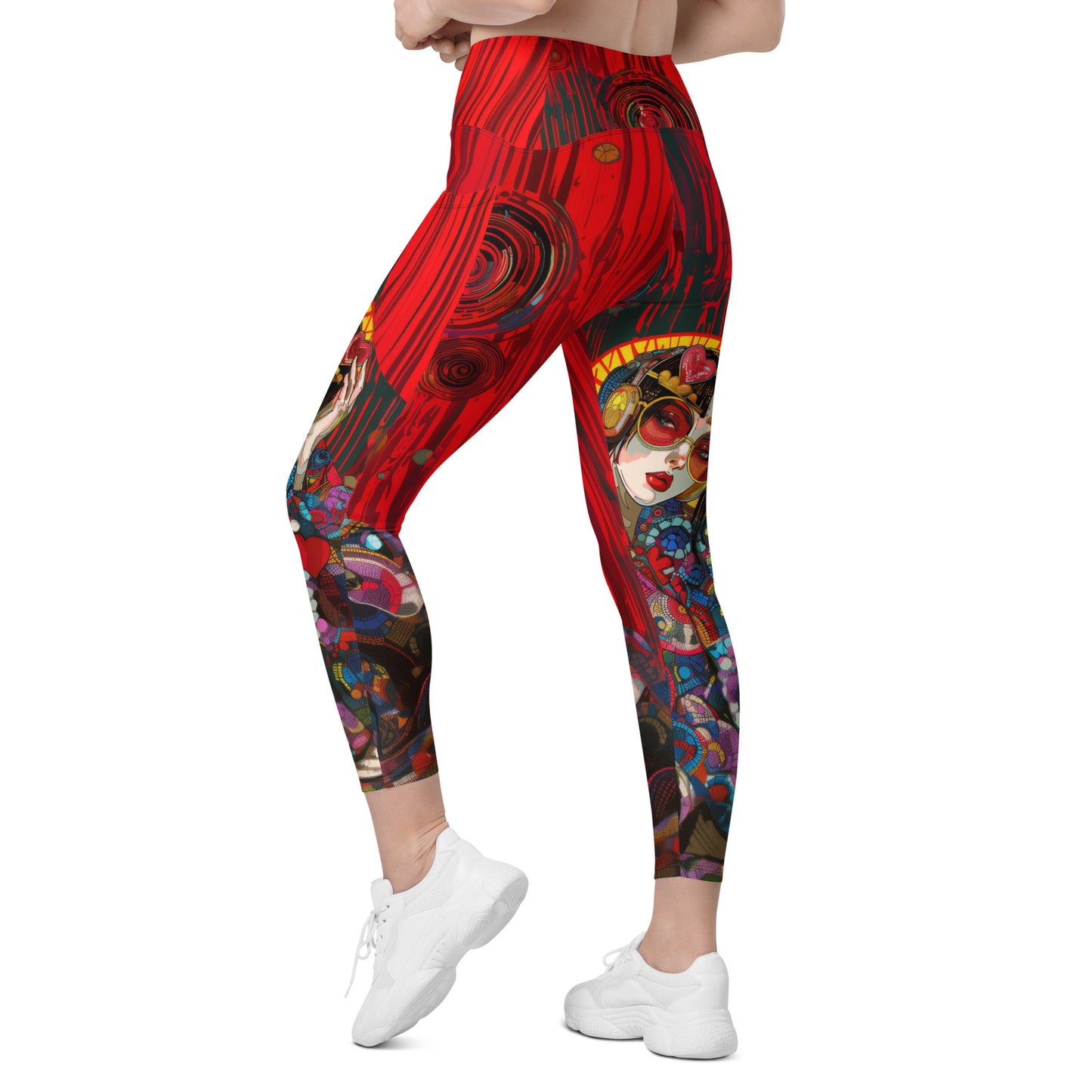 Akai Sen - Crossover leggings with pockets