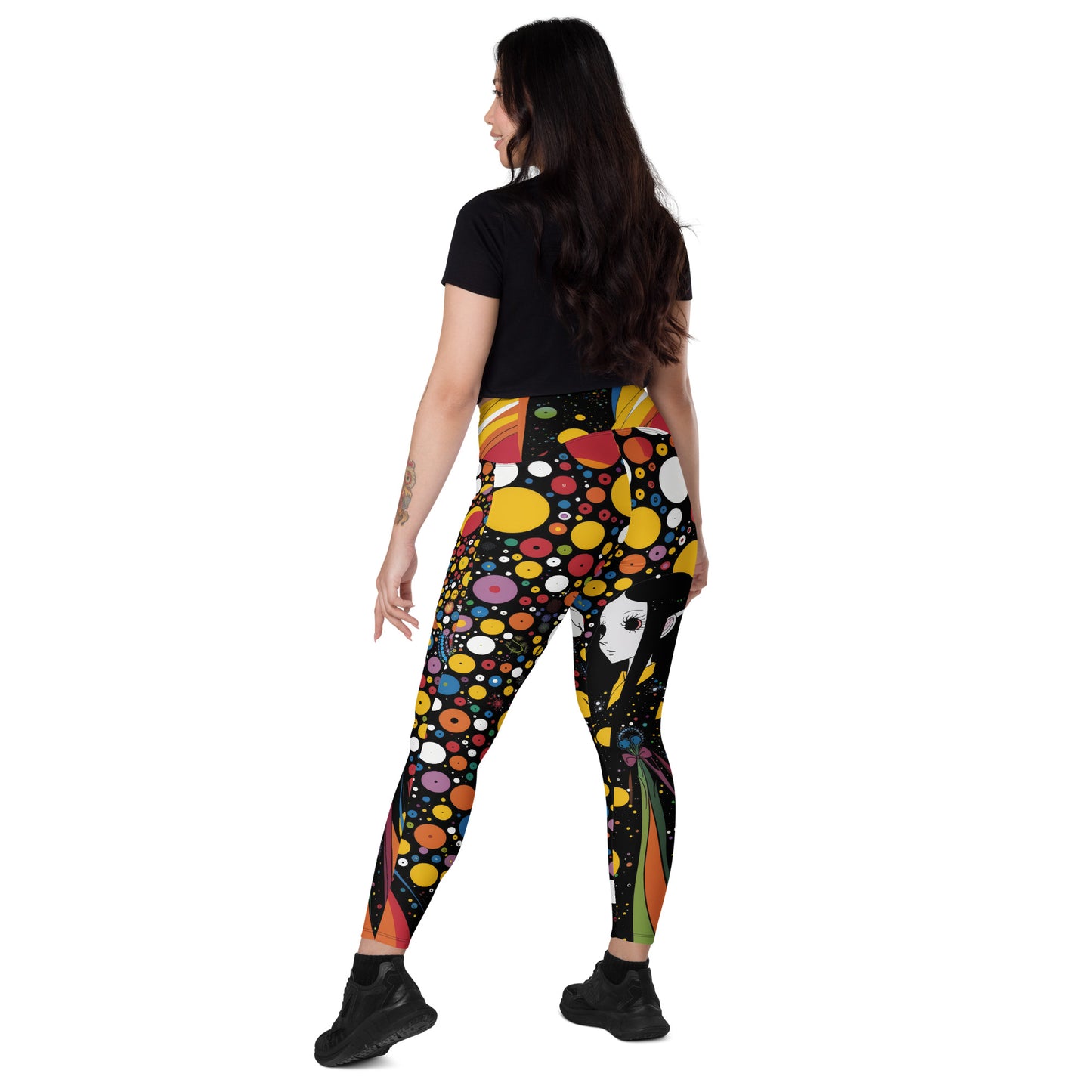 Elf of the 60s - Crossover leggings with pockets