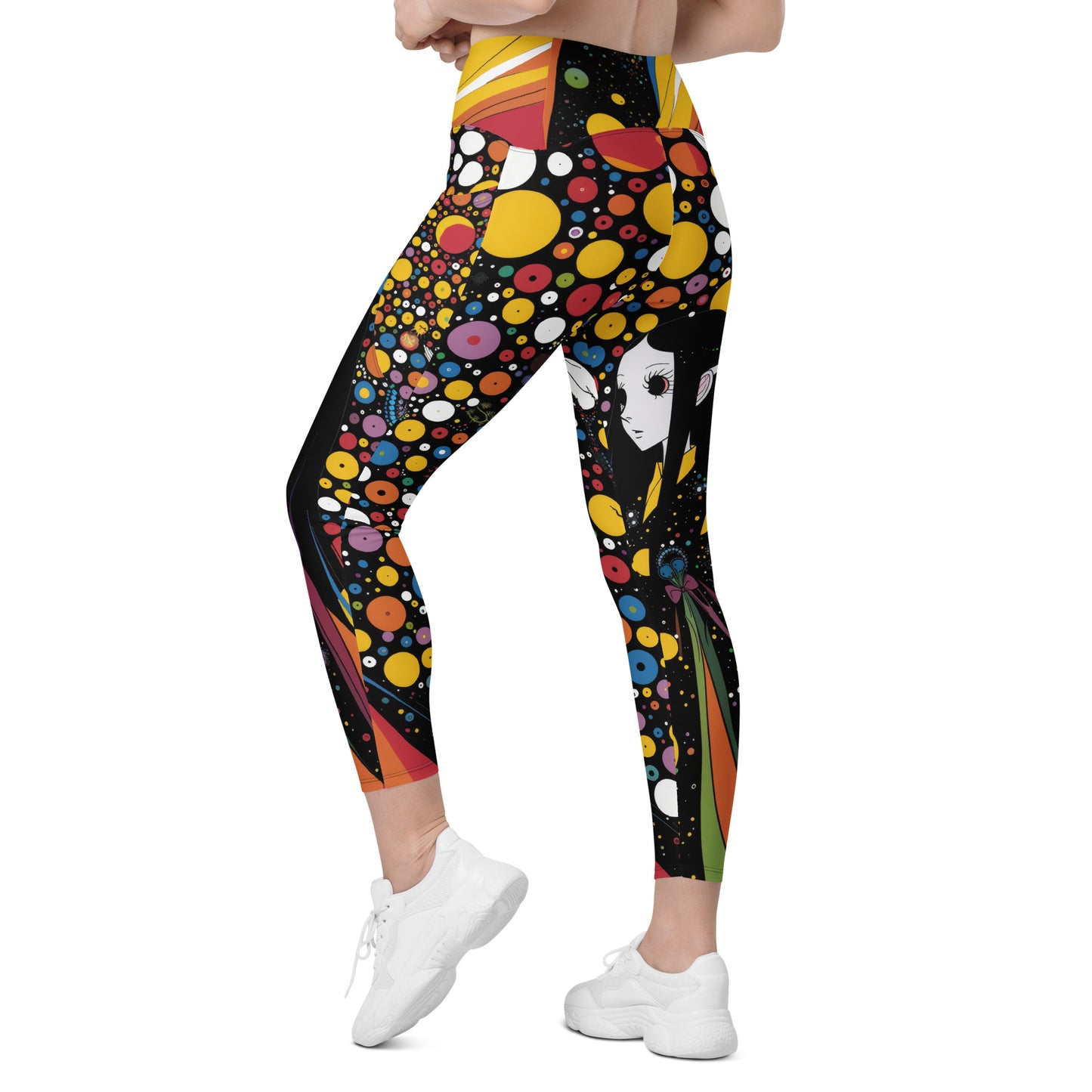 Elf of the 60s - Crossover leggings with pockets