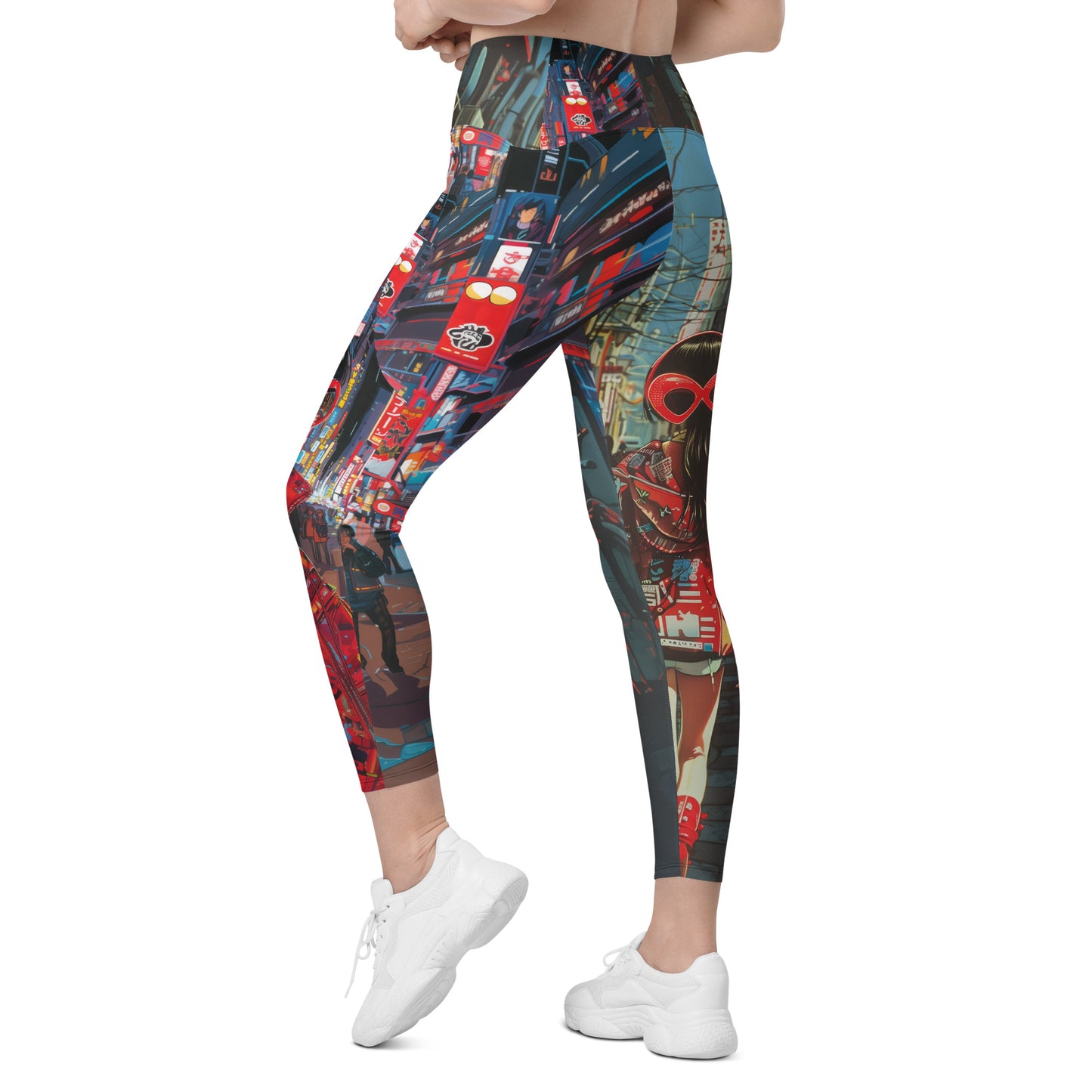 Hātoshēdo Day/Night - Crossover leggings with pockets