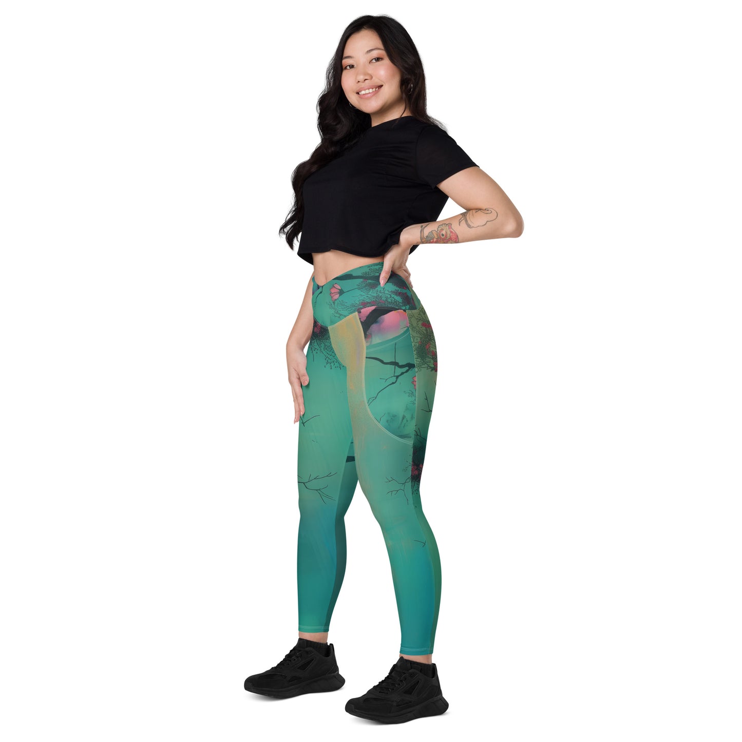 Eden - Crossover leggings with pockets