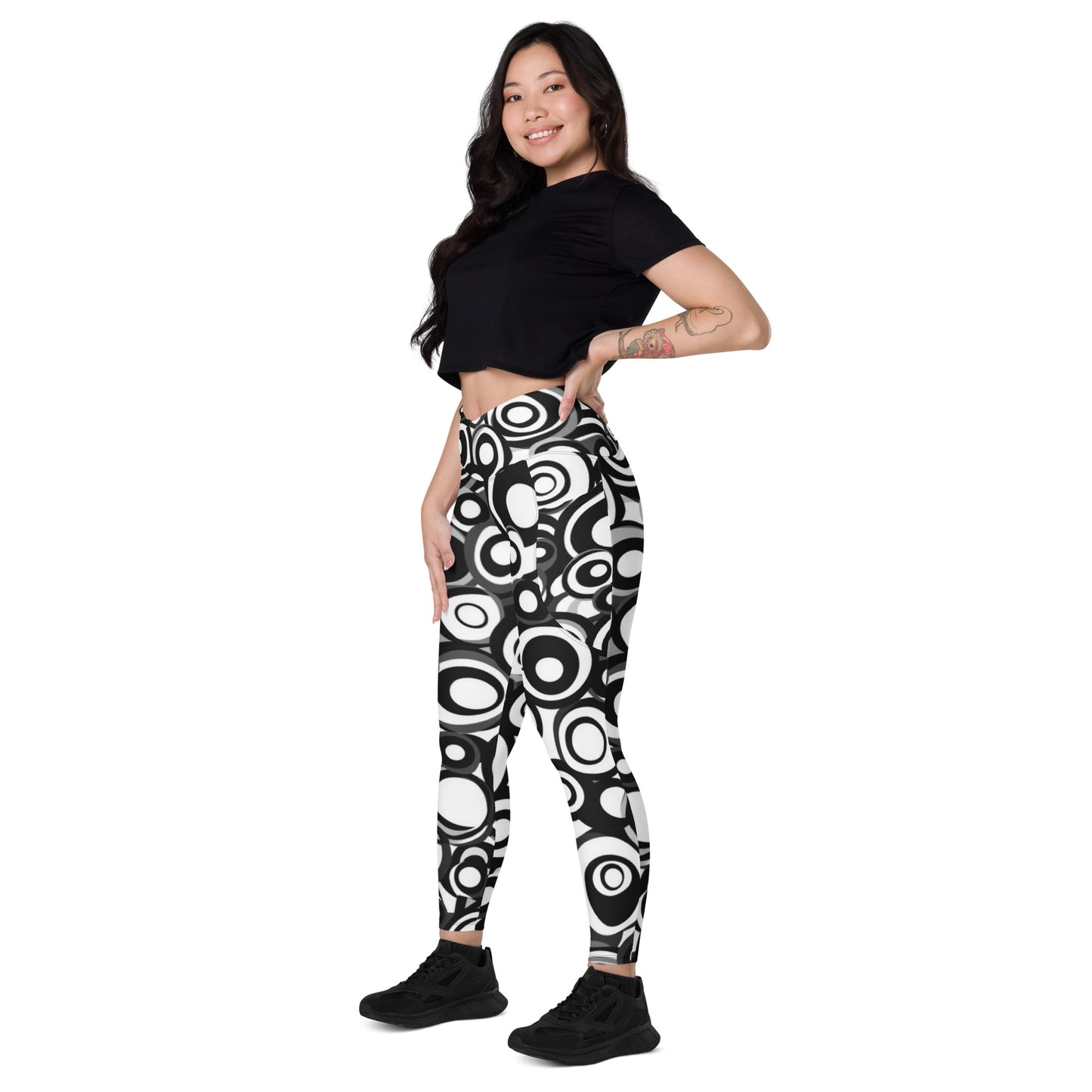 Retro Groovy moda 2 - Crossover leggings with pockets