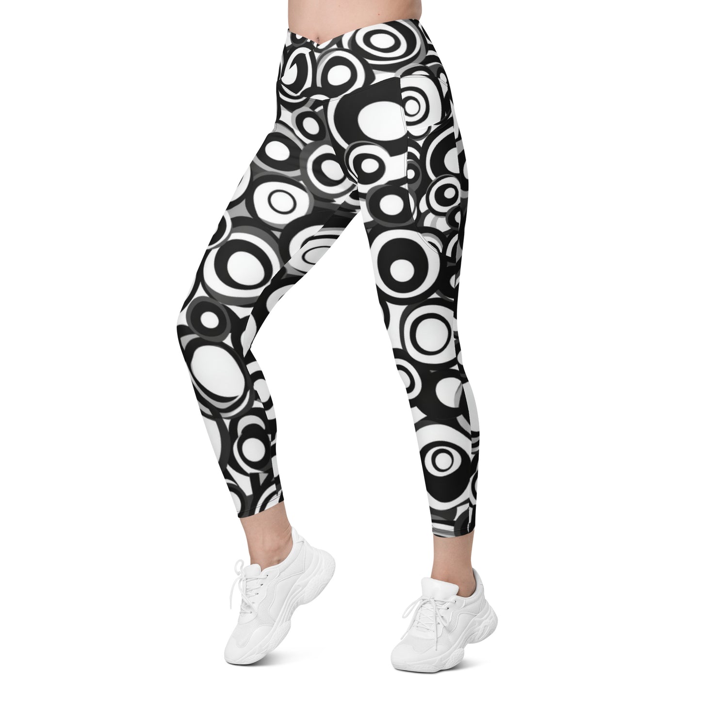 Retro Groovy moda 2 - Crossover leggings with pockets