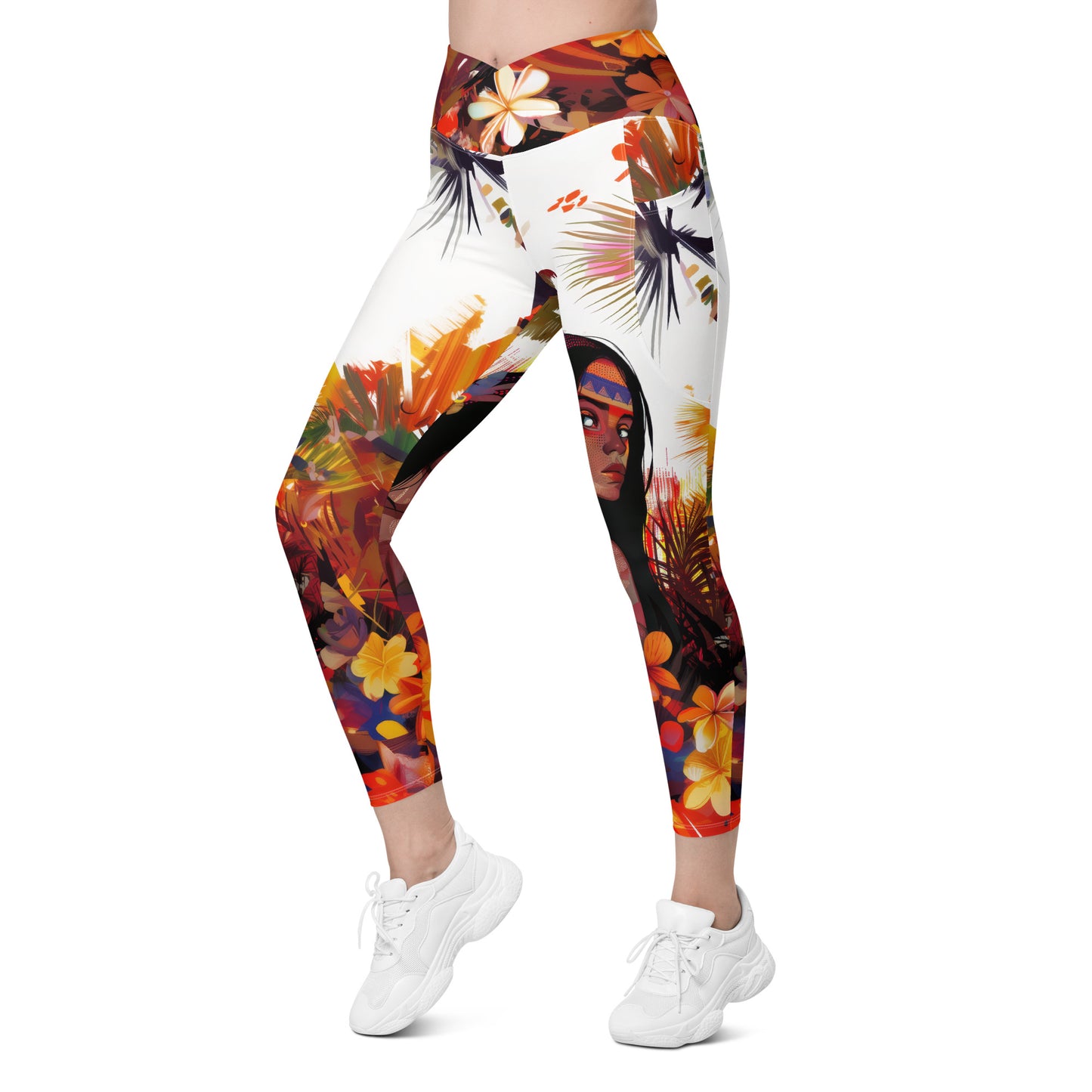 Iracema moda 1 - Crossover leggings with pockets