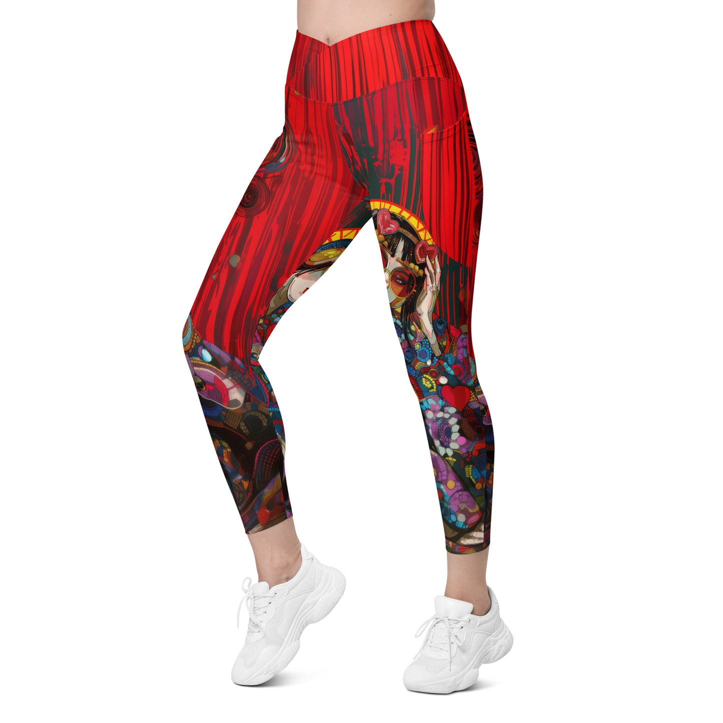 Akai Sen - Crossover leggings with pockets