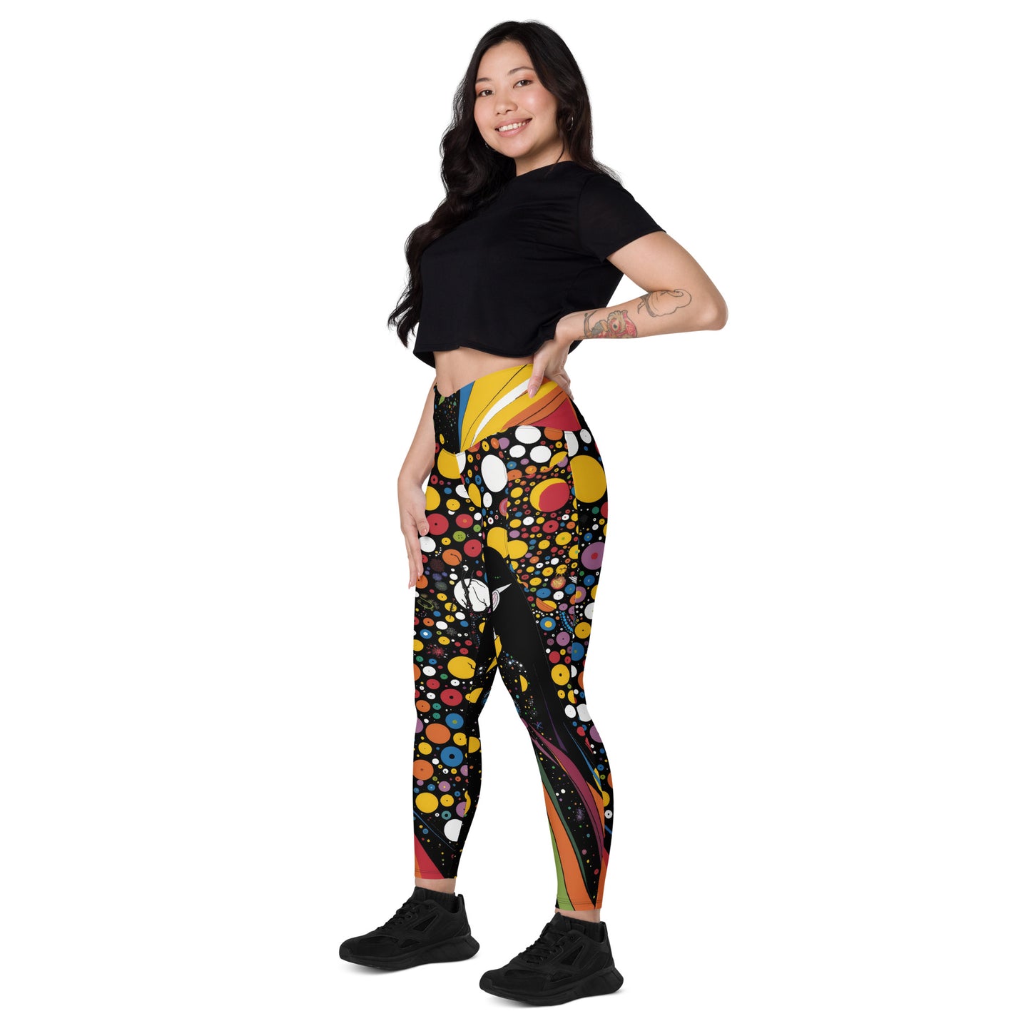 Elf of the 60s - Crossover leggings with pockets