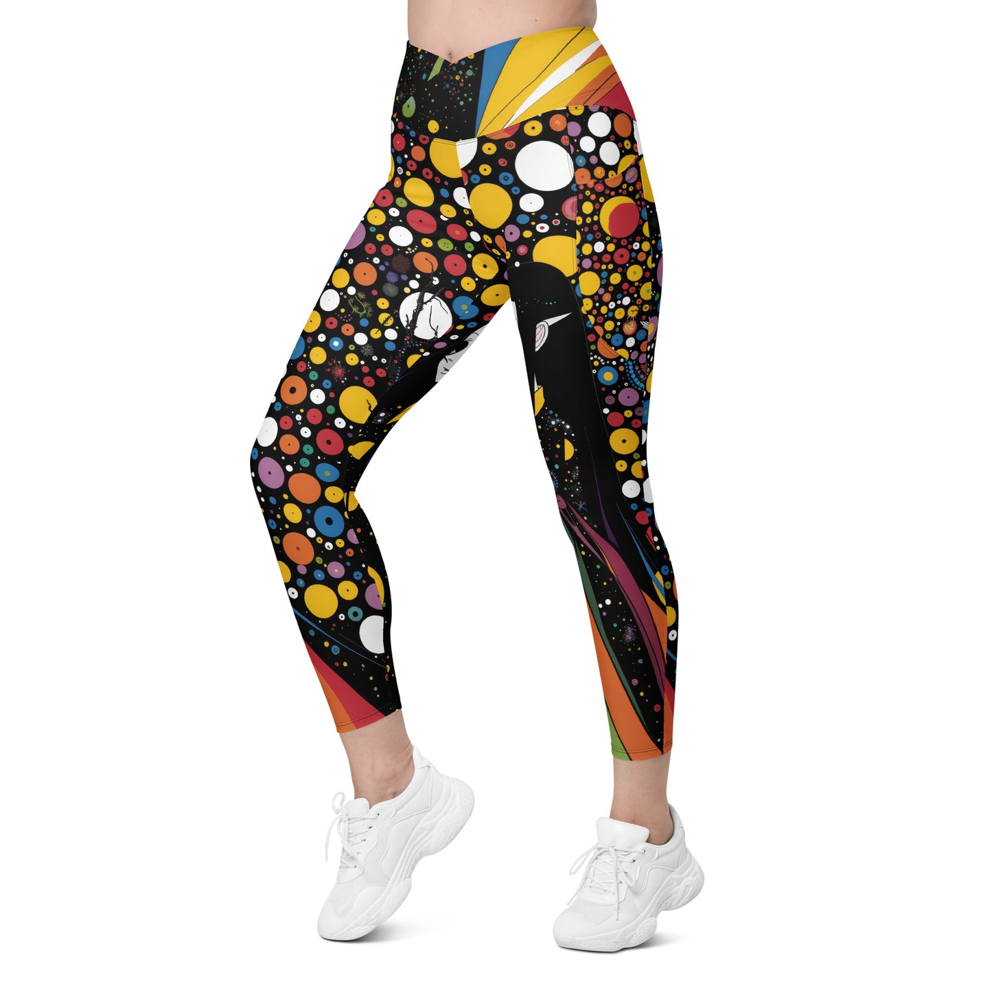 Elf of the 60s - Crossover leggings with pockets