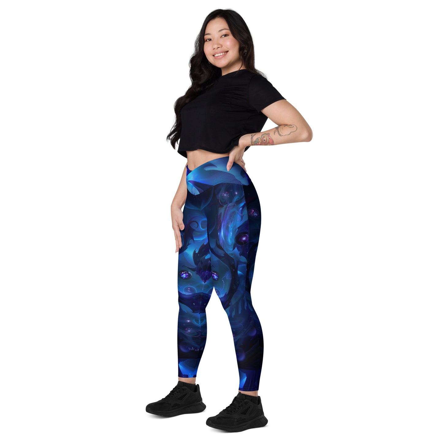 The Void - Crossover leggings with pockets