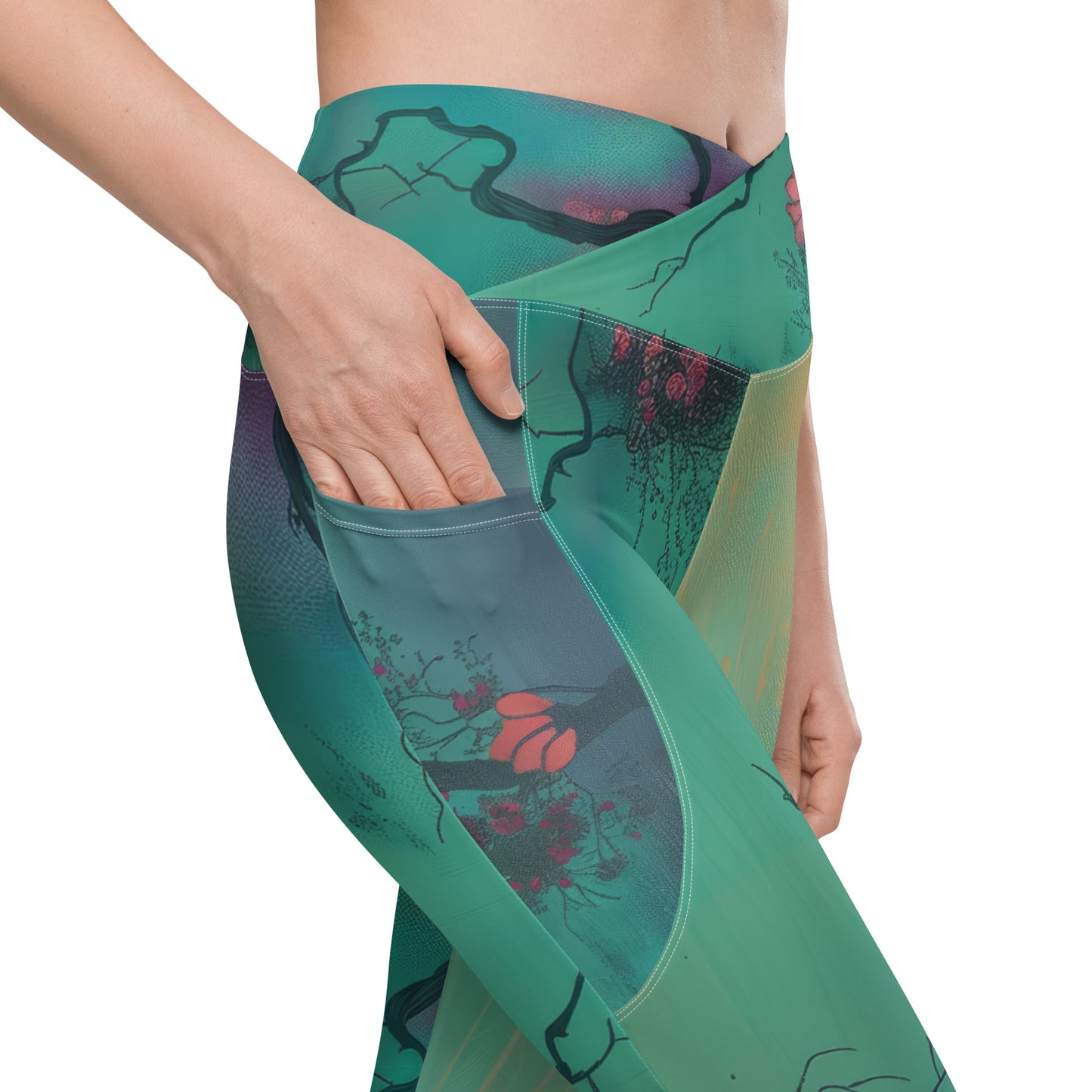 Eden - Crossover leggings with pockets