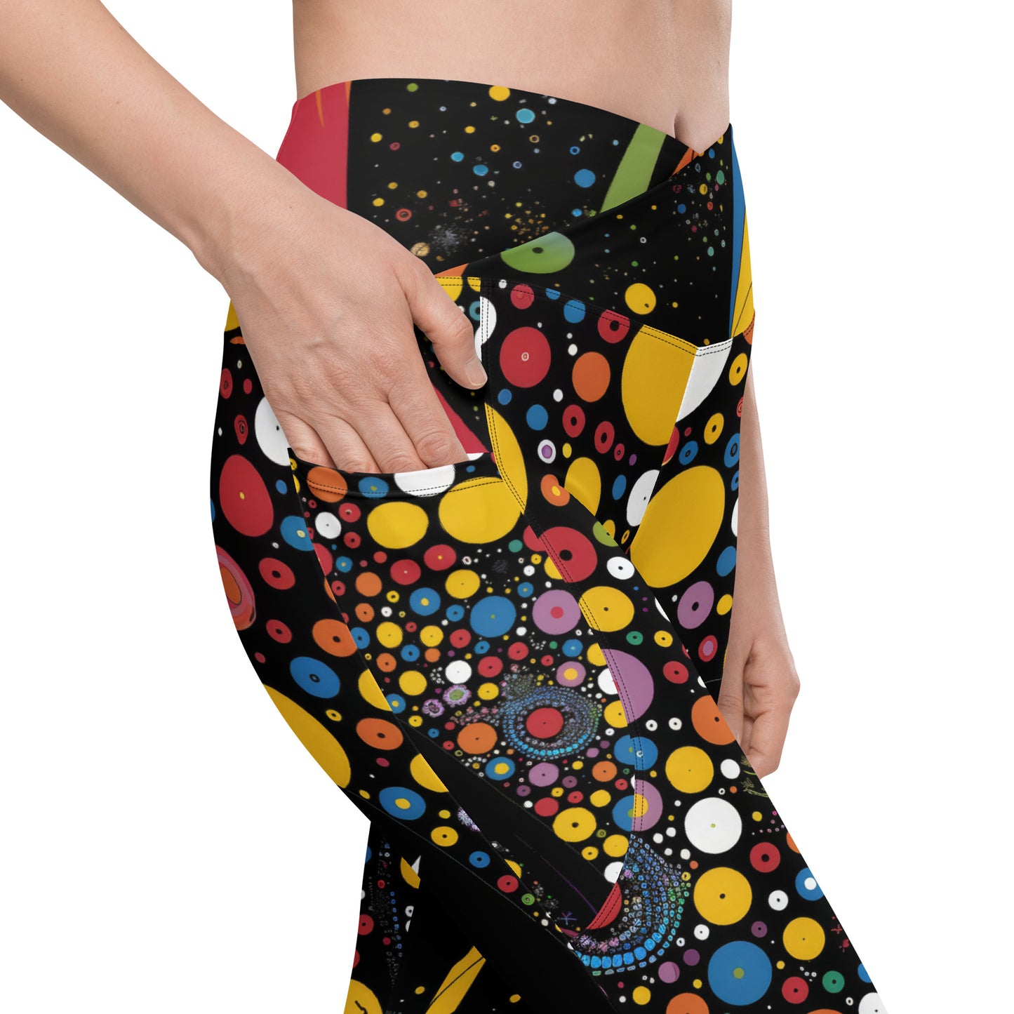 Elf of the 60s - Crossover leggings with pockets