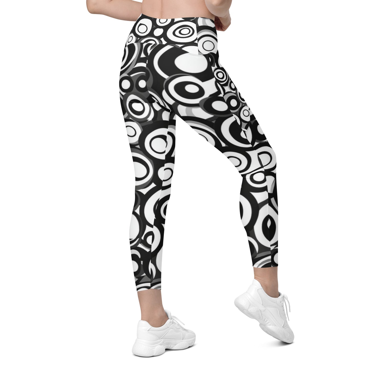 Retro Groovy moda 2 - Crossover leggings with pockets