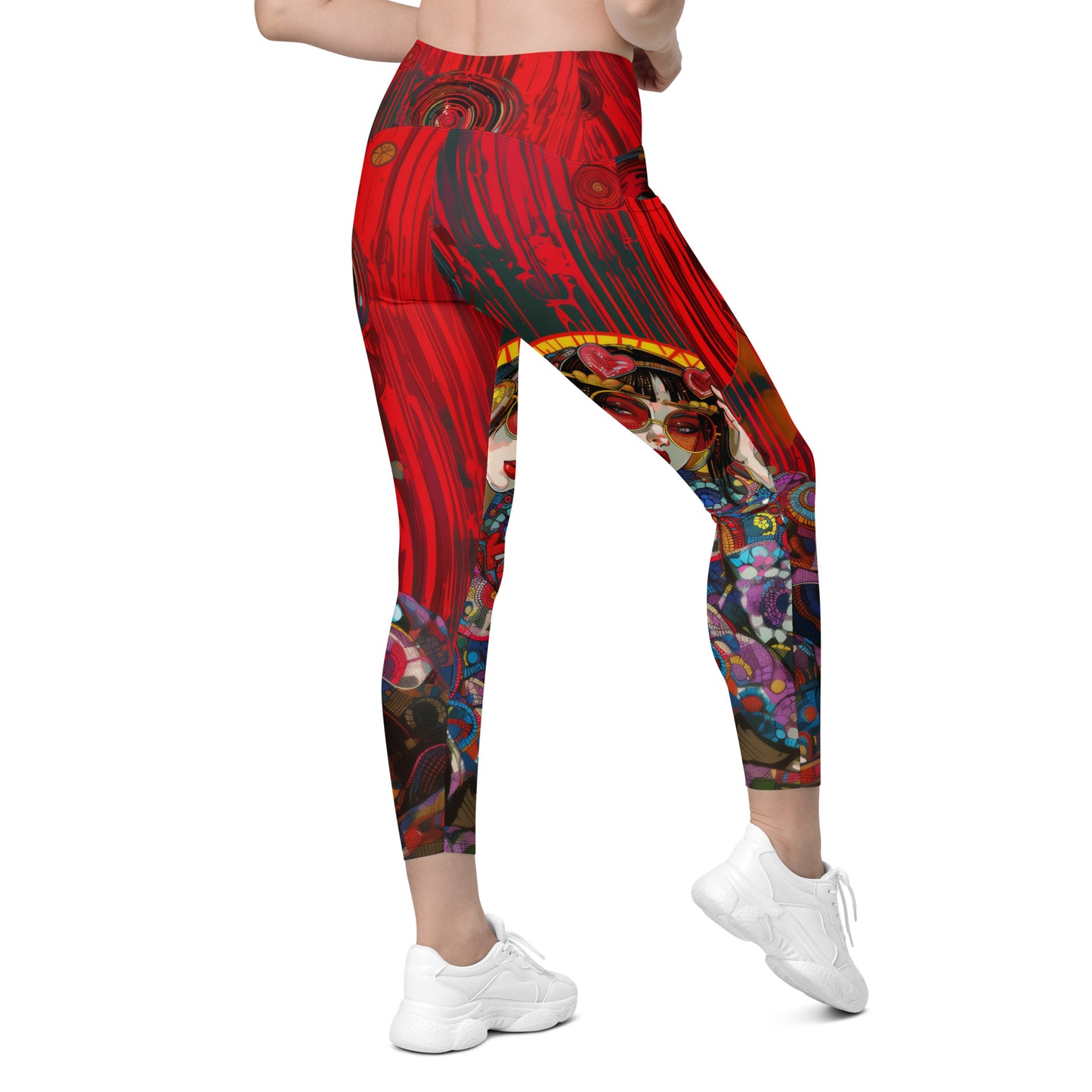 Akai Sen - Crossover leggings with pockets