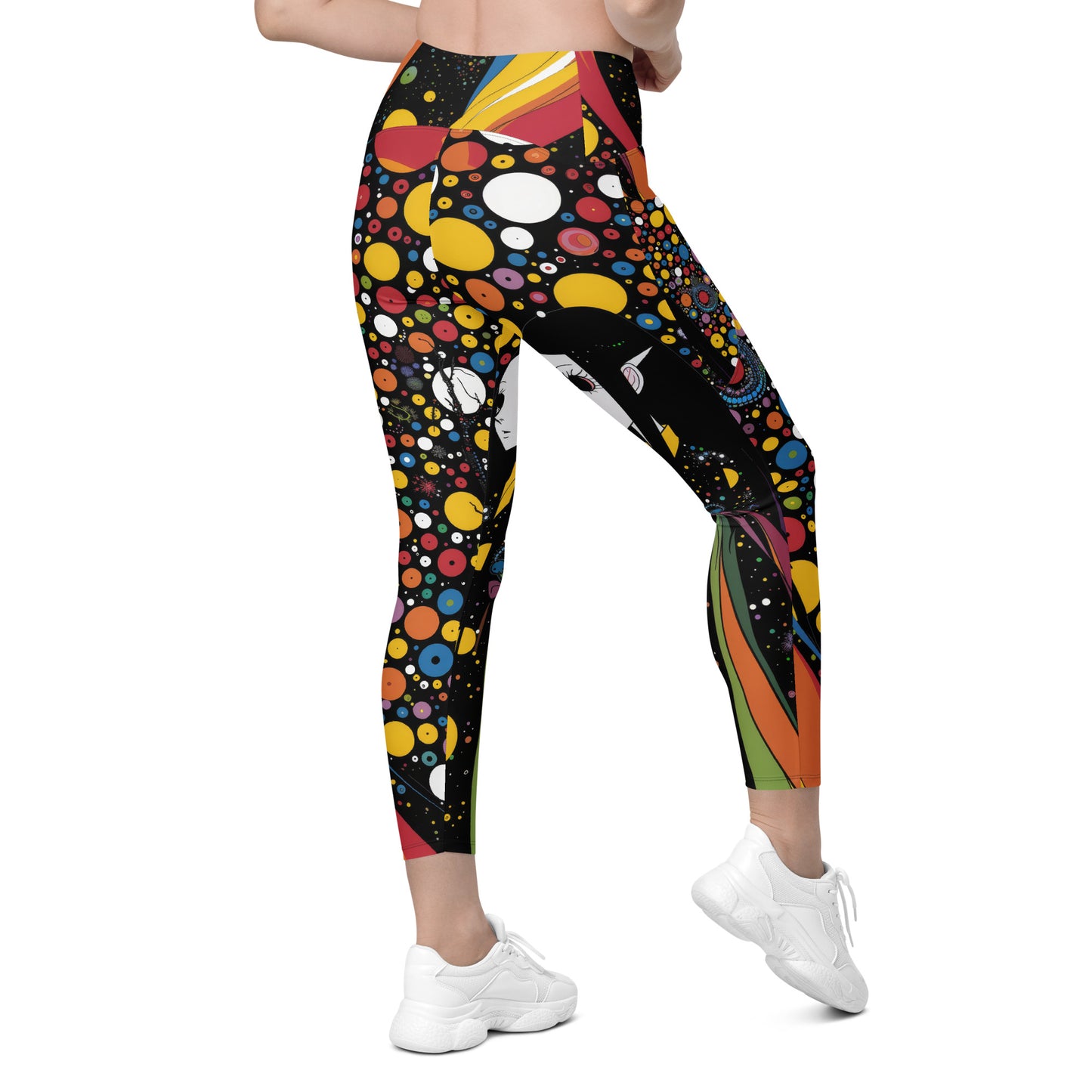 Elf of the 60s - Crossover leggings with pockets