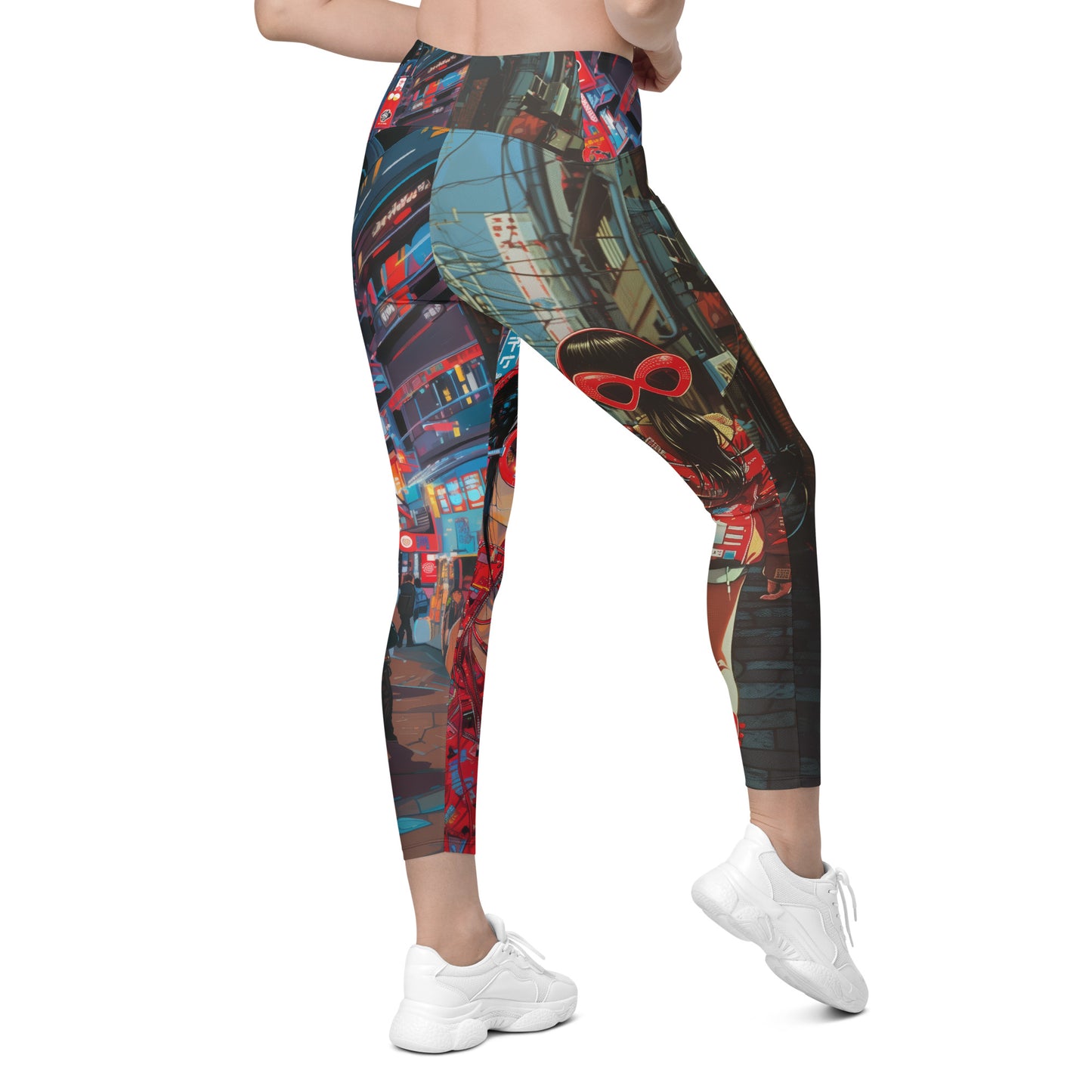 Hātoshēdo Day/Night - Crossover leggings with pockets