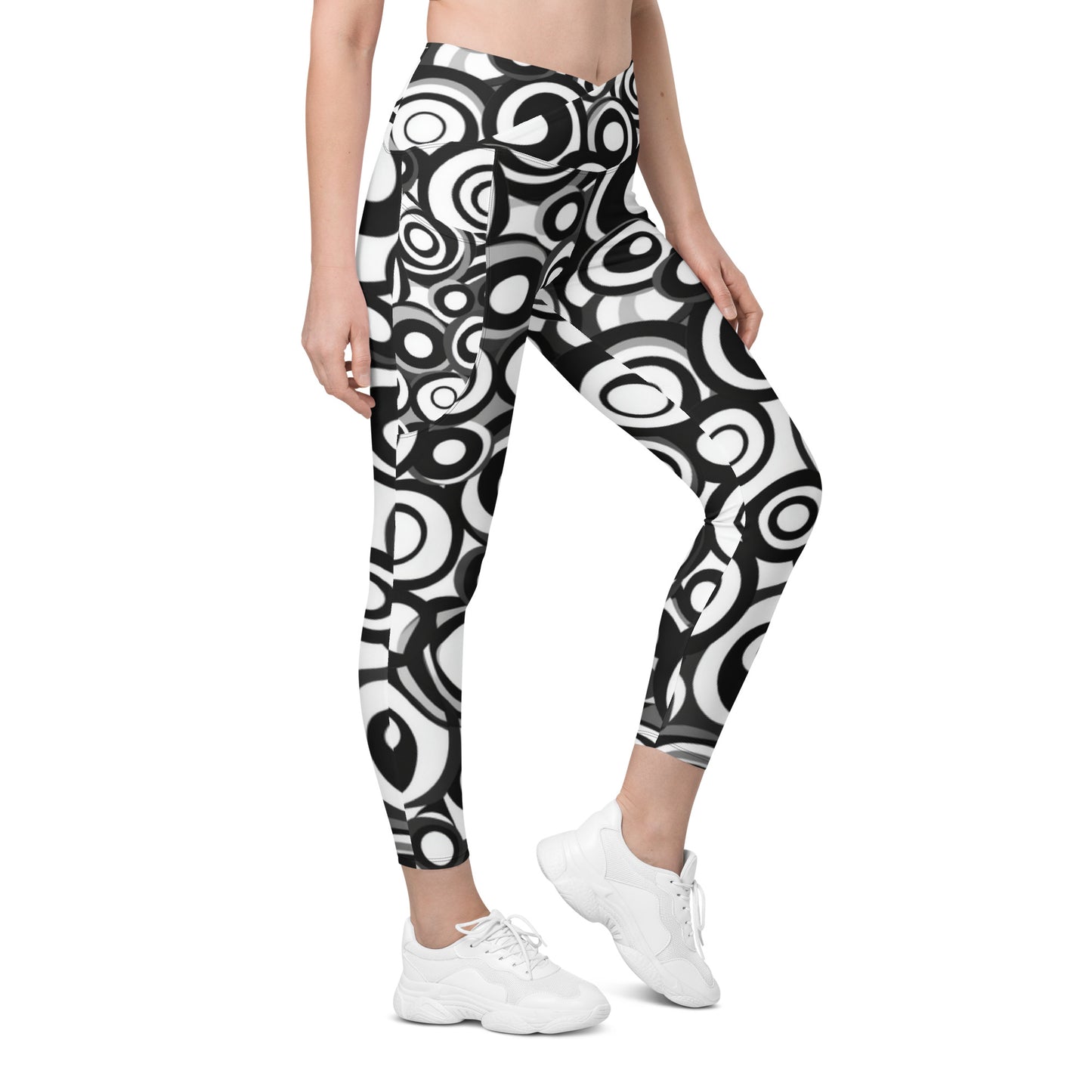 Retro Groovy moda 2 - Crossover leggings with pockets