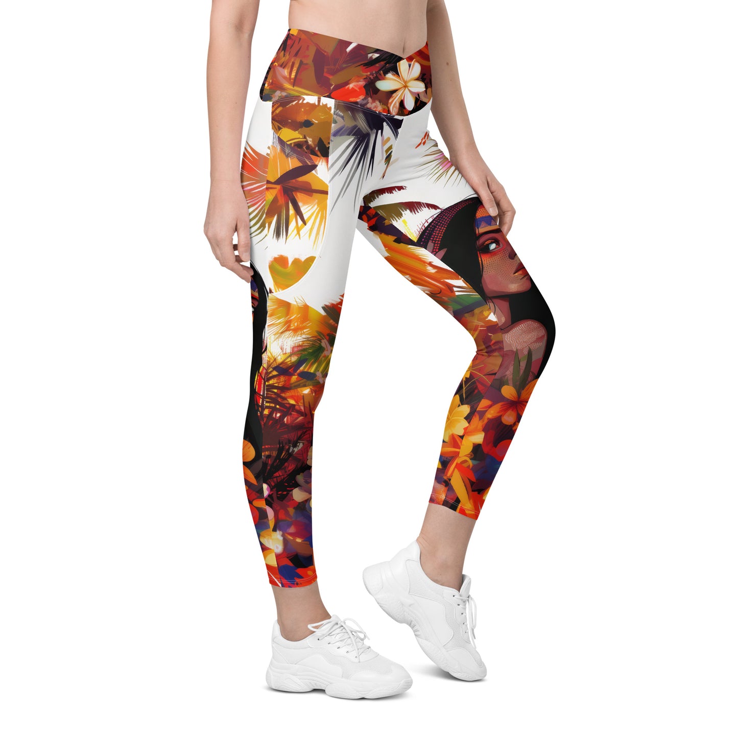 Iracema moda 1 - Crossover leggings with pockets