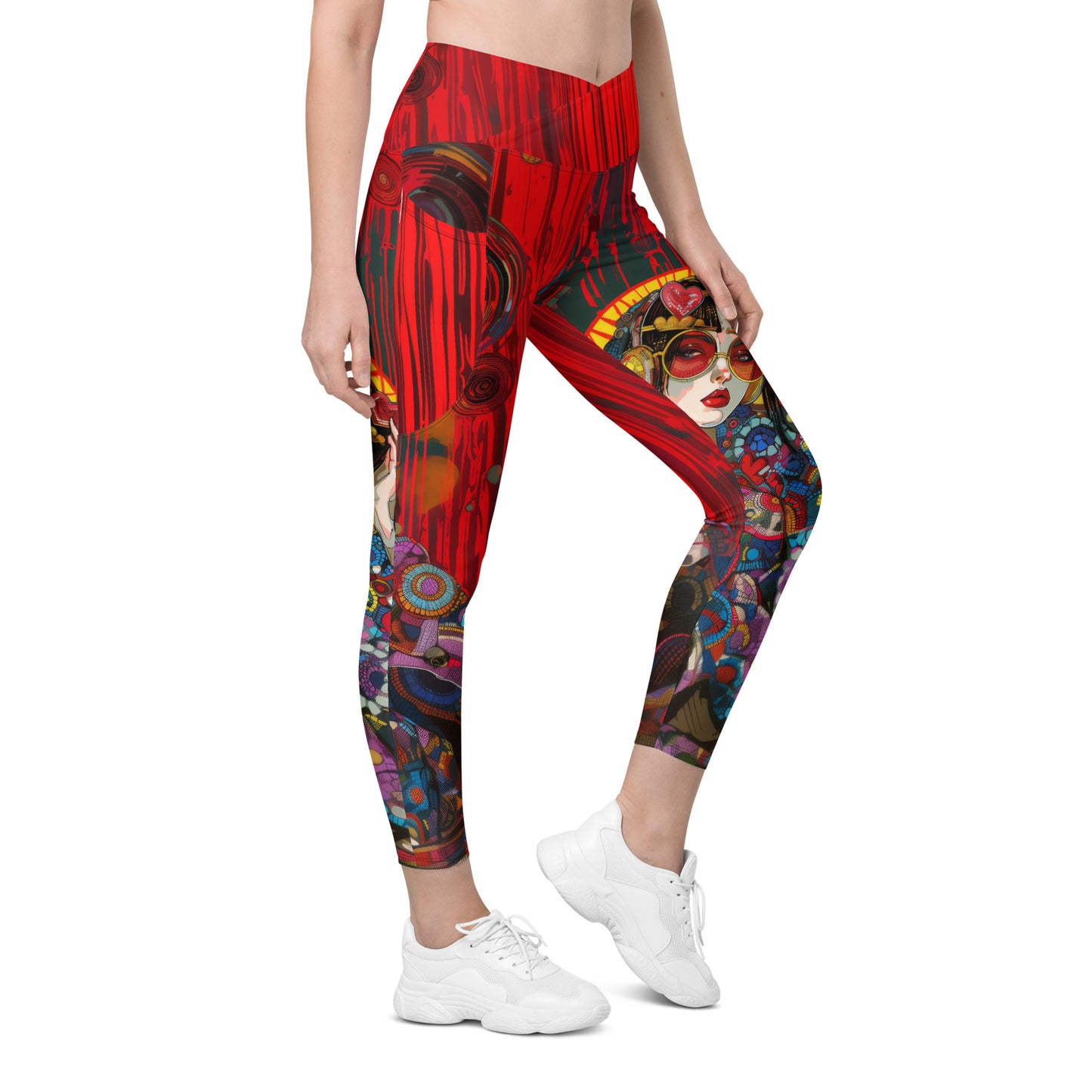 Akai Sen - Crossover leggings with pockets