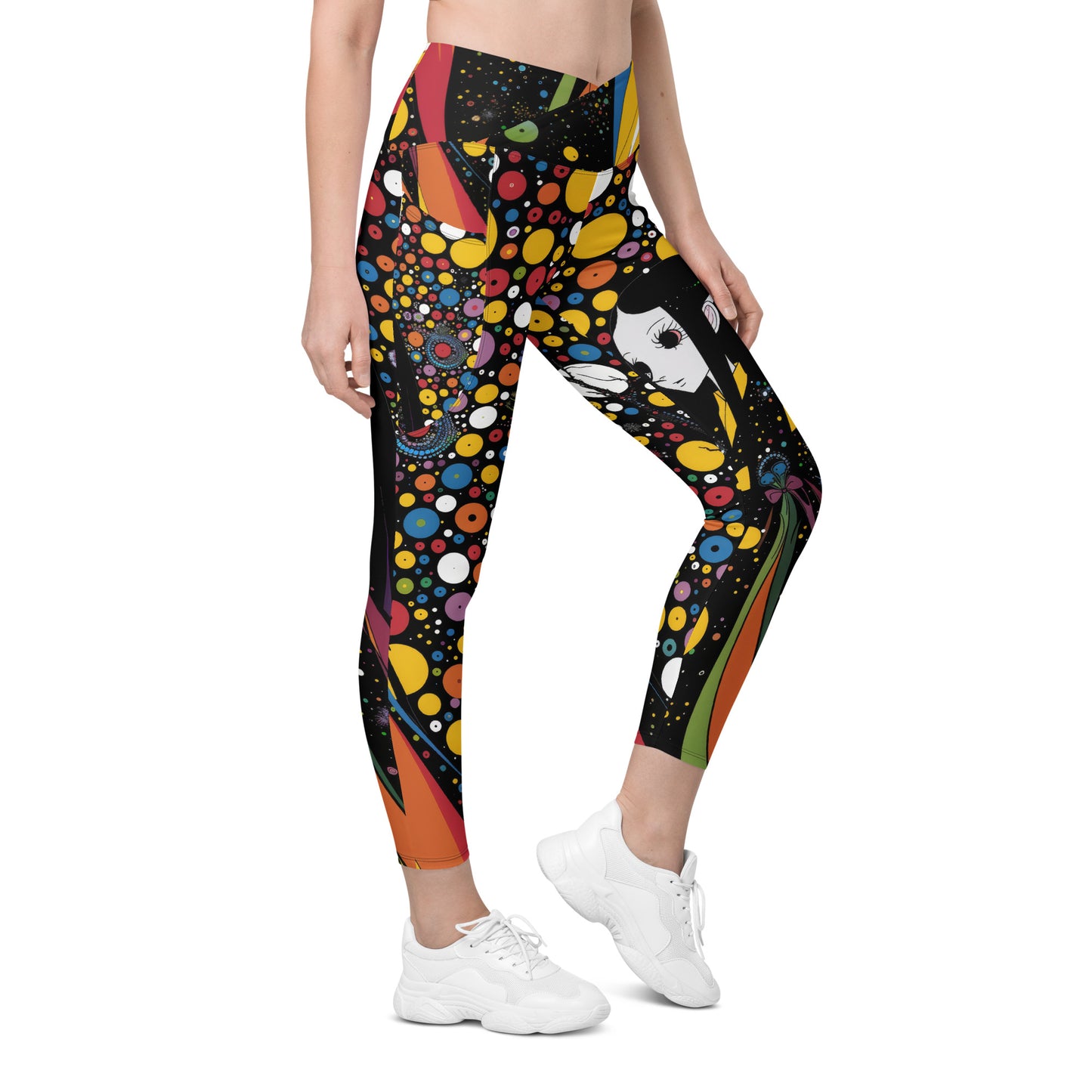 Elf of the 60s - Crossover leggings with pockets