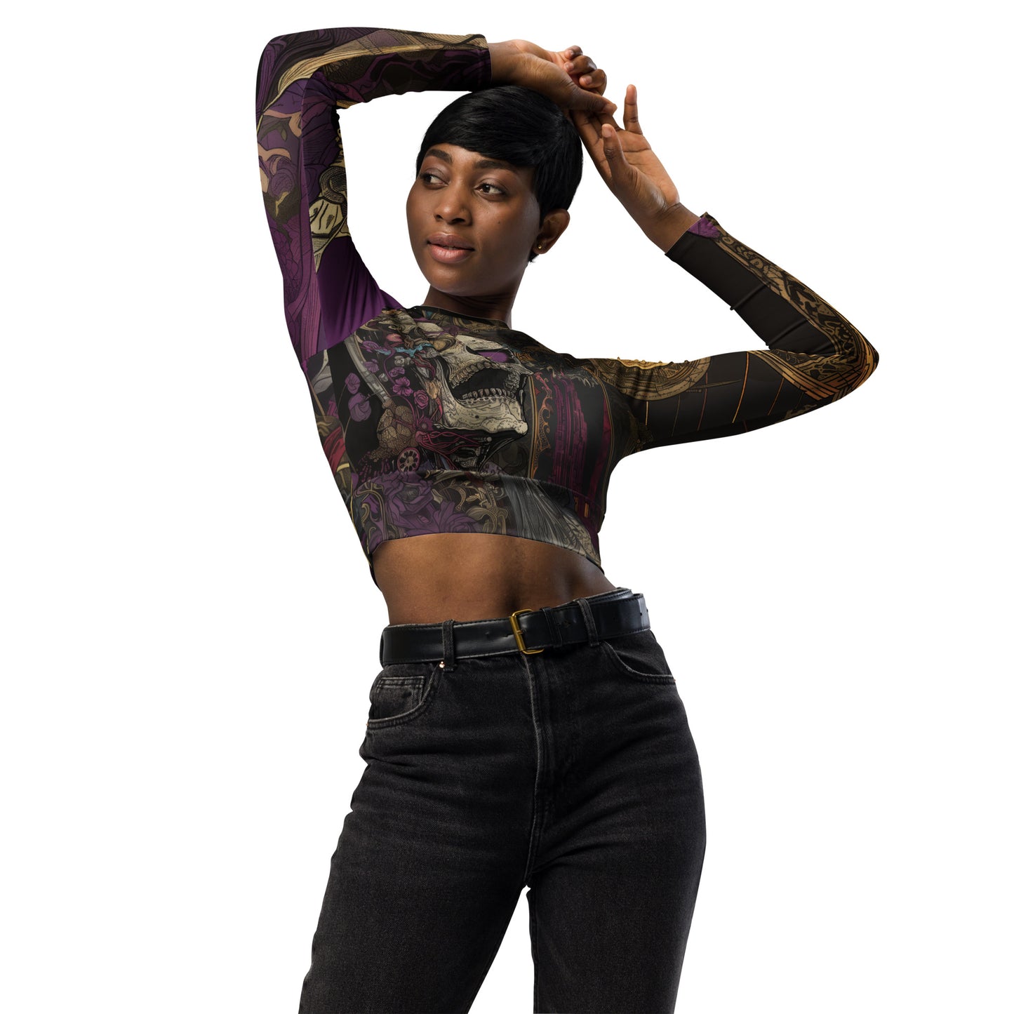 Ossa Regia - Recycled long-sleeve crop top