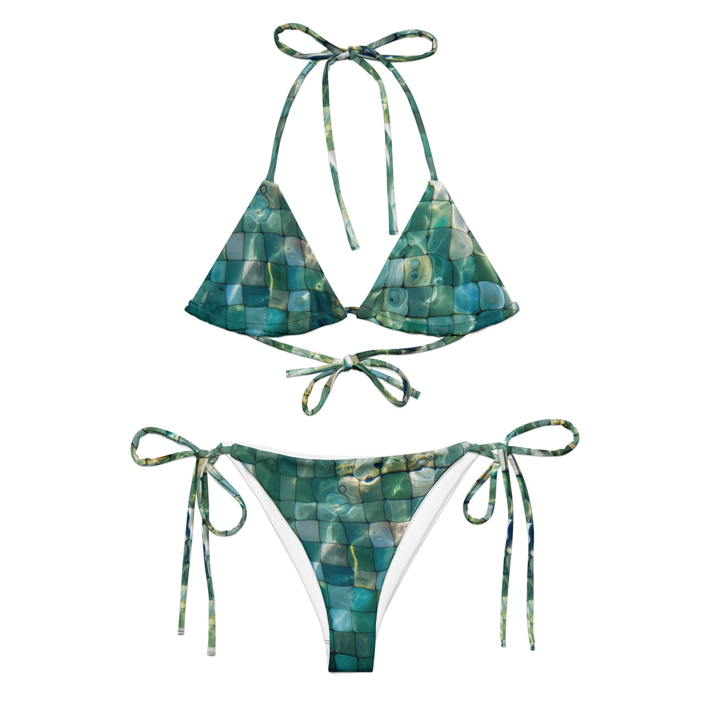 Water Mosaic Tiles - string bikini