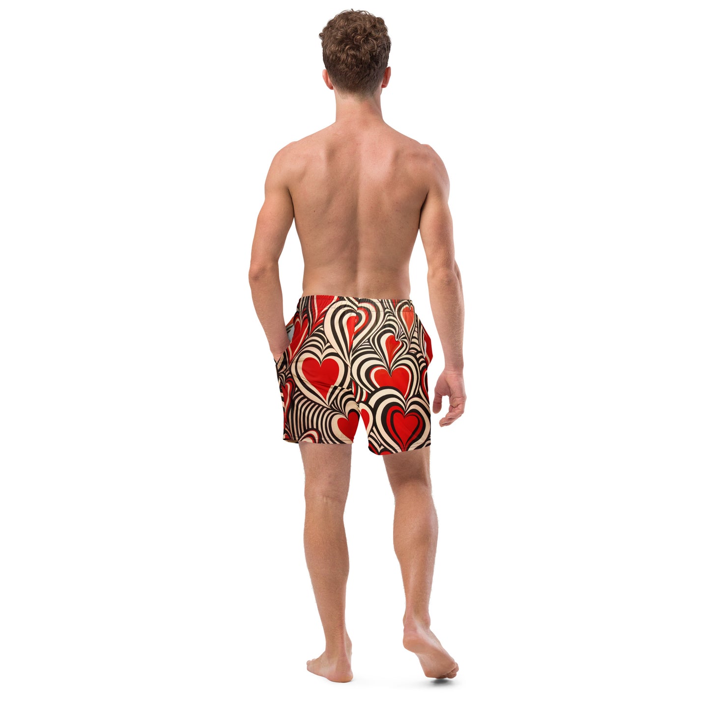 Hearts and Stripes - Men's swim trunks