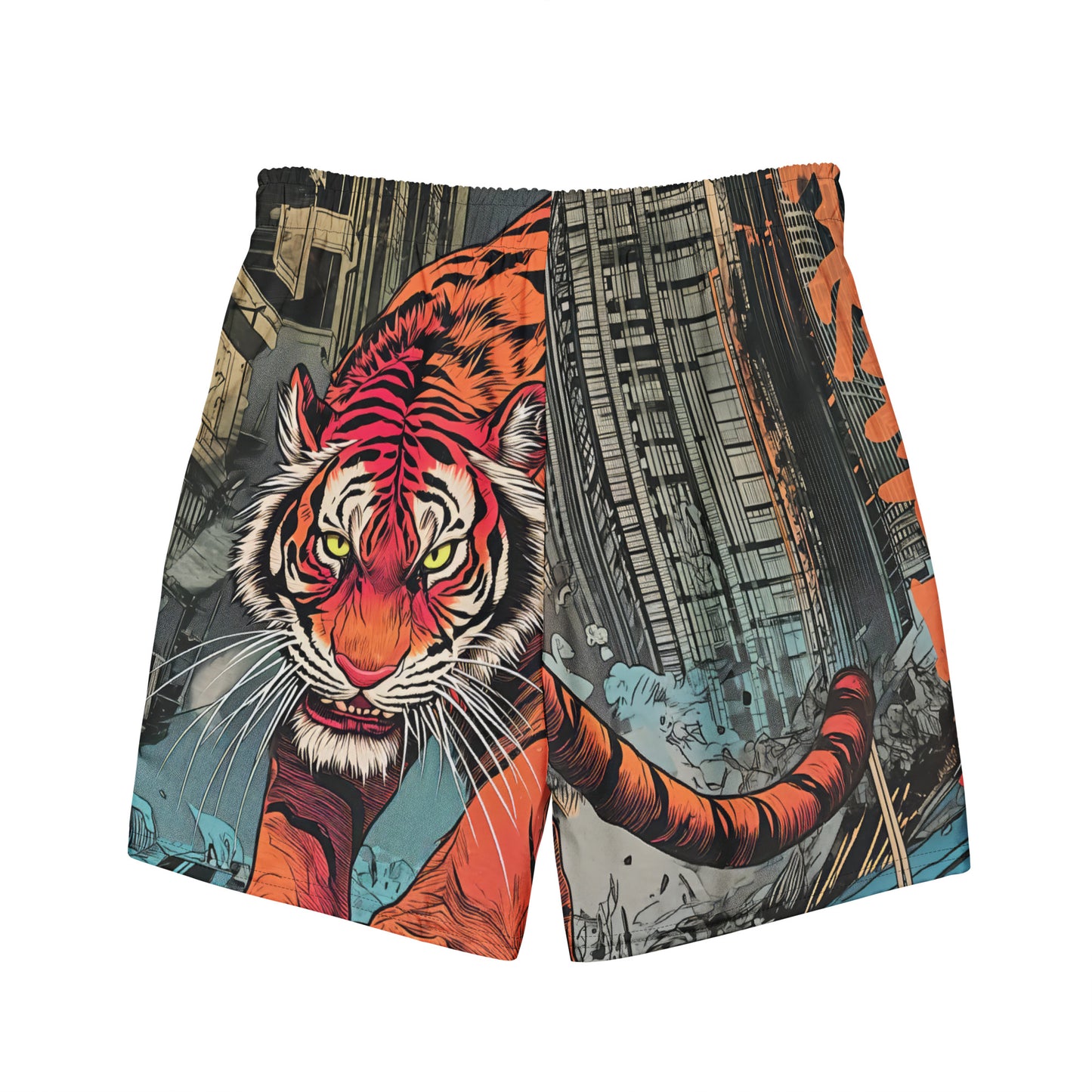 Staring Tiger - Men's swim trunks