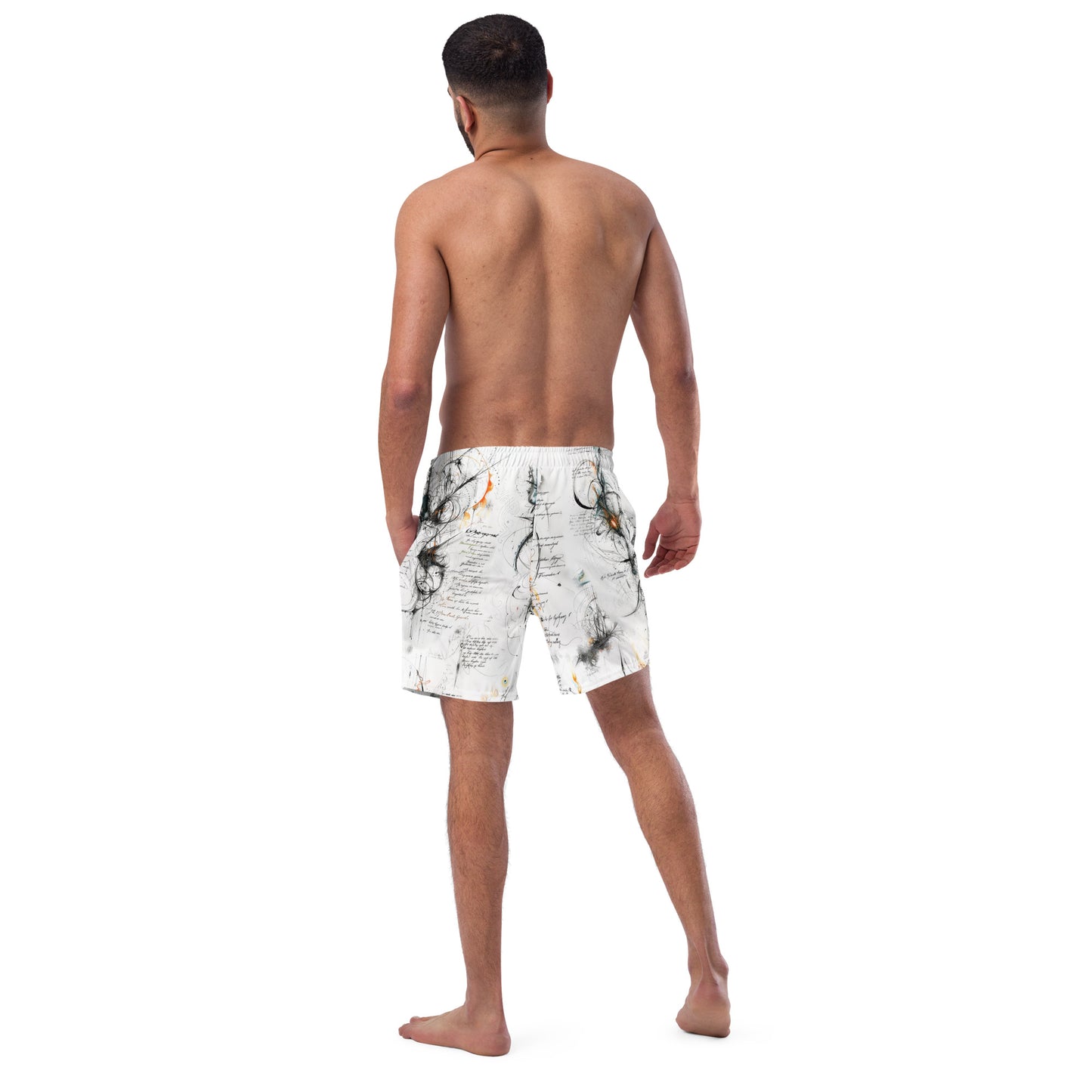 Elven Writing- Men's swim trunks