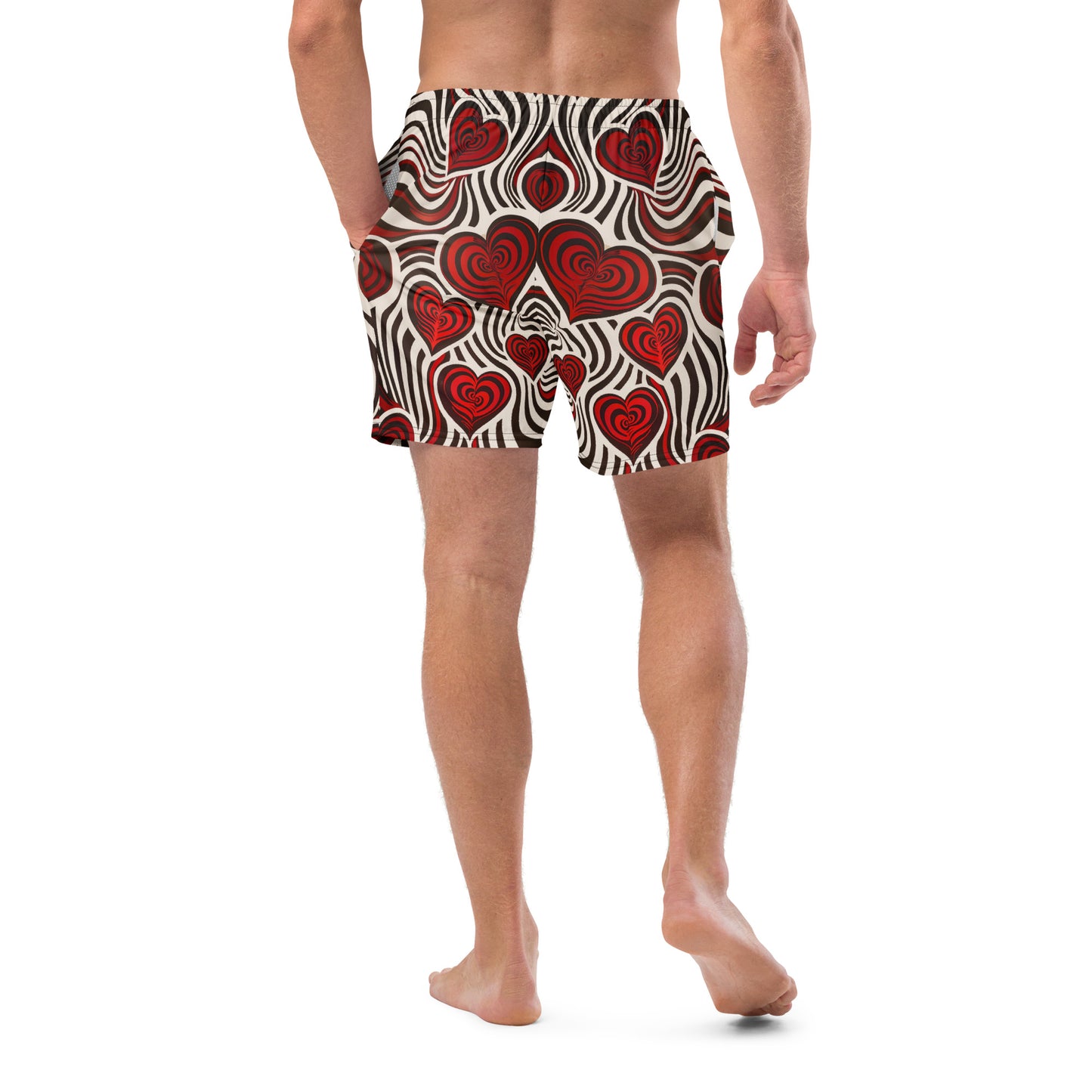 Hearts and Stripes 2 - Men's swim trunks