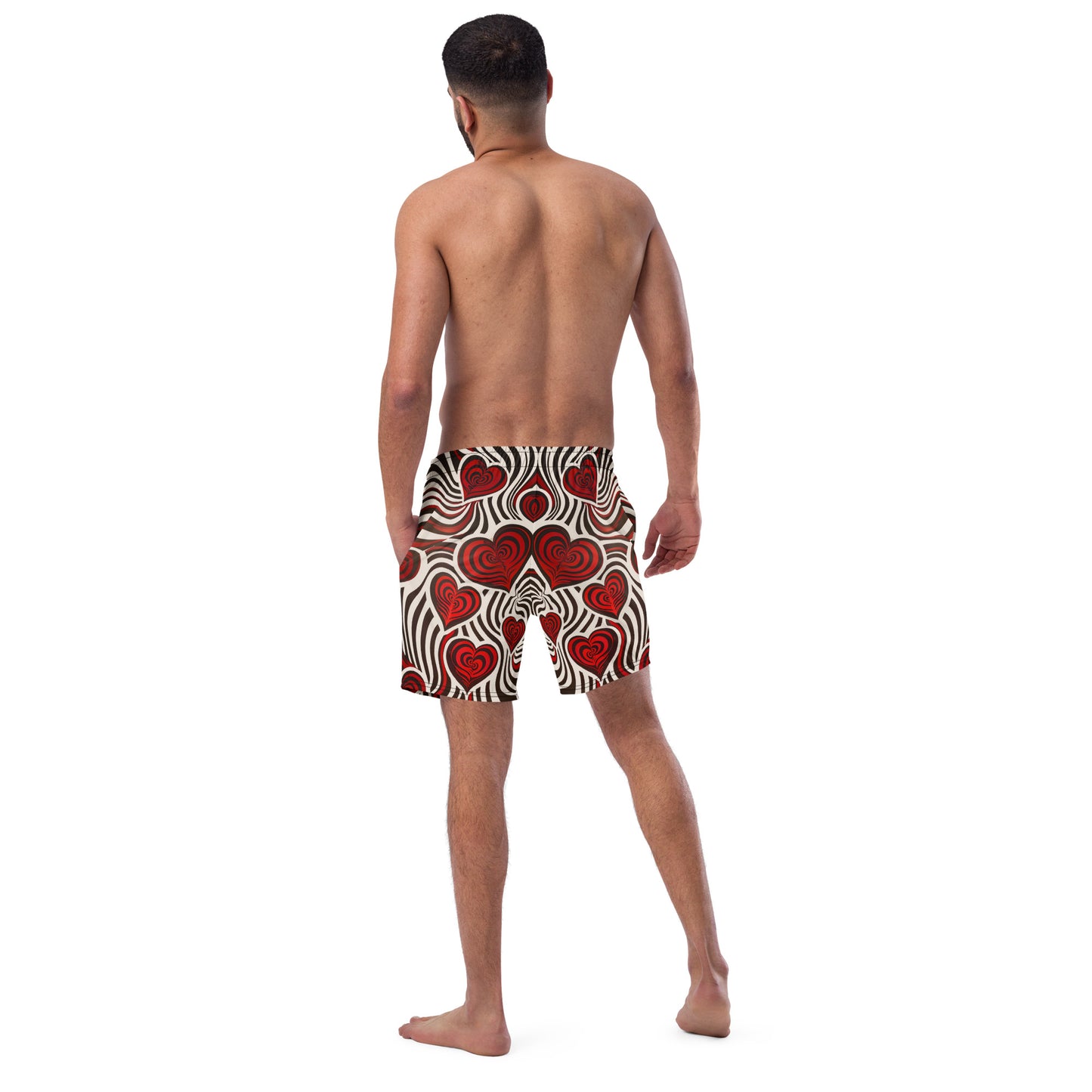 Hearts and Stripes 2 - Men's swim trunks