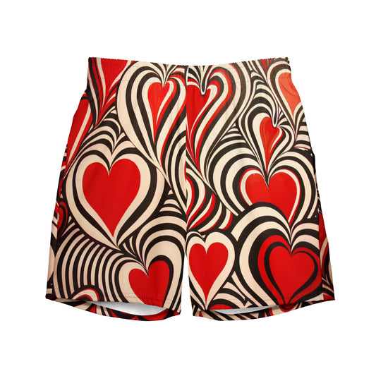 Hearts and Stripes - Men's swim trunks