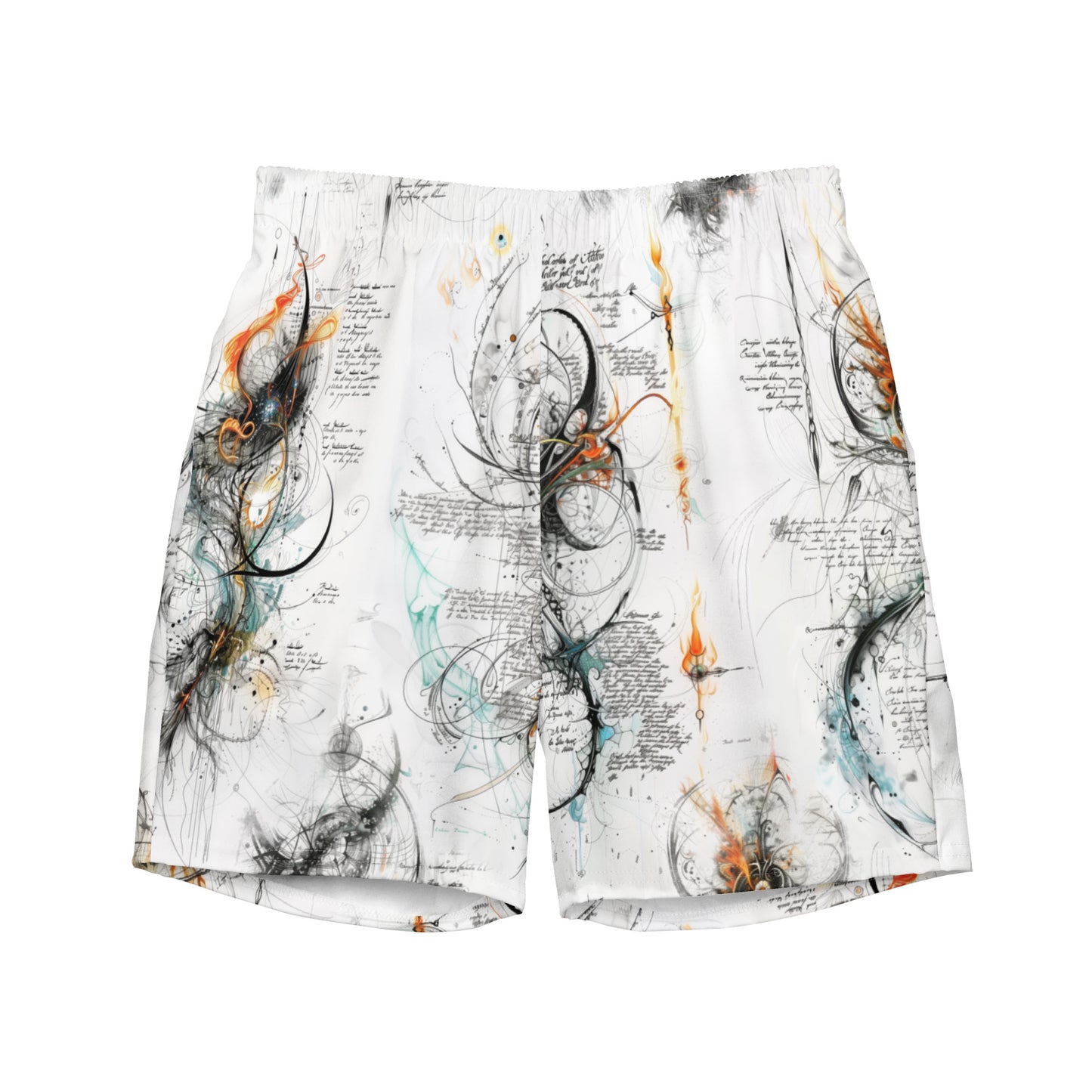 Elven Writing- Men's swim trunks