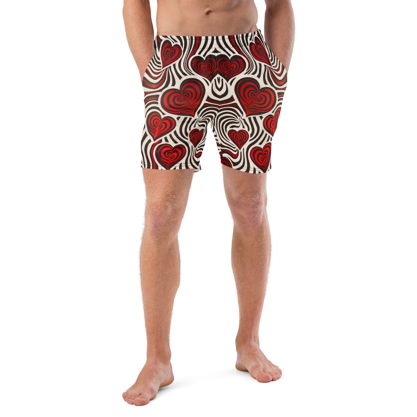 Hearts and Stripes 2 - Men's swim trunks