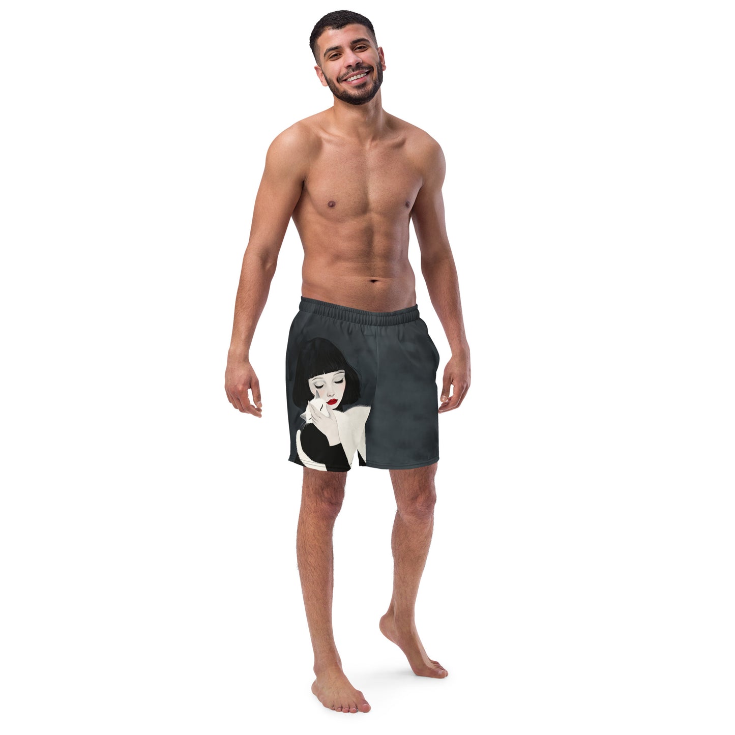 Gata Branca - Men's swim trunks