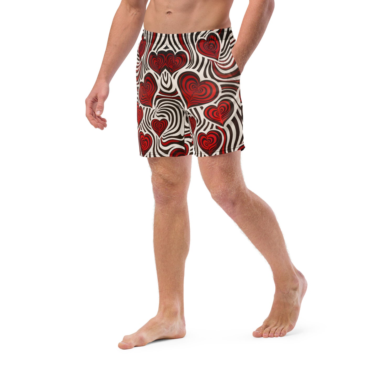 Hearts and Stripes 2 - Men's swim trunks