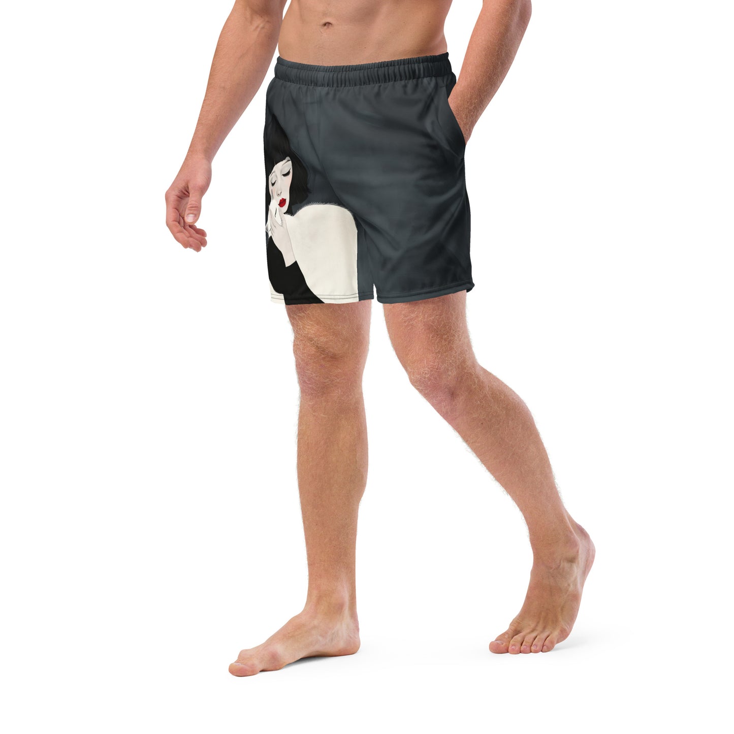 Gata Branca - Men's swim trunks