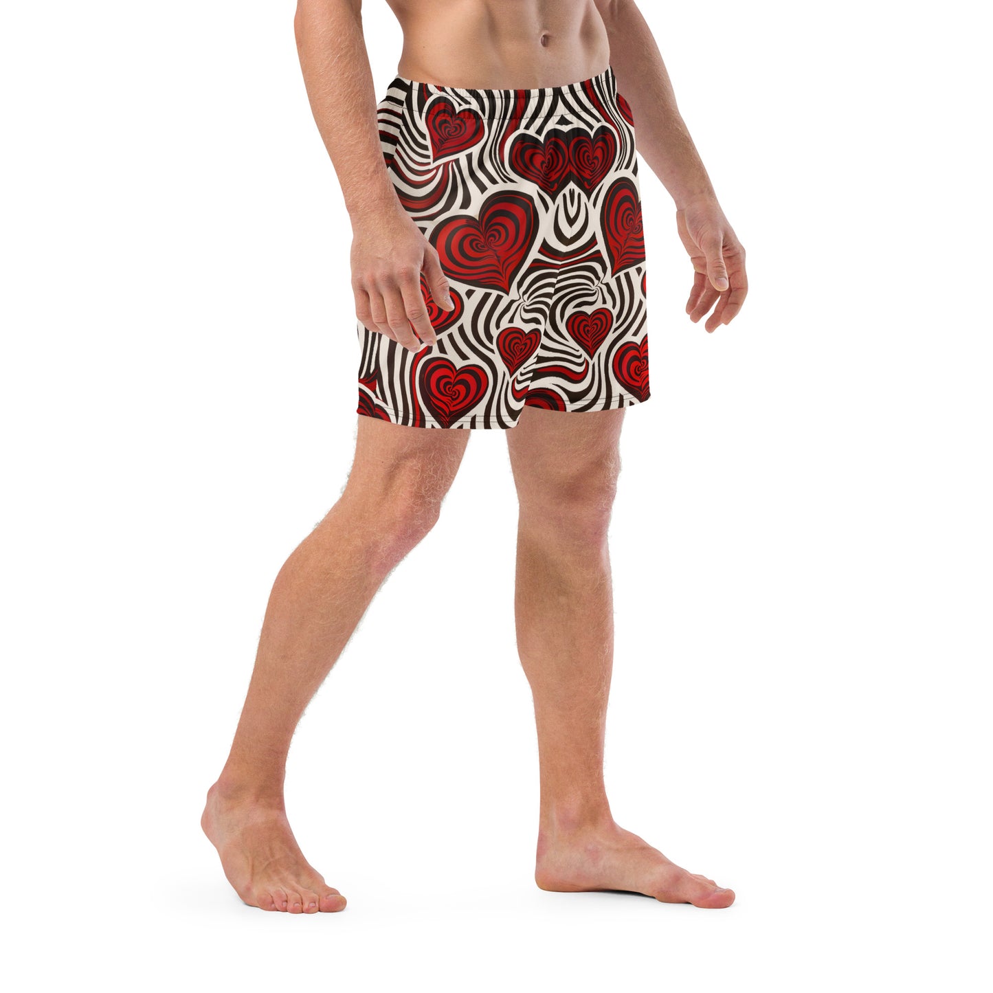 Hearts and Stripes 2 - Men's swim trunks