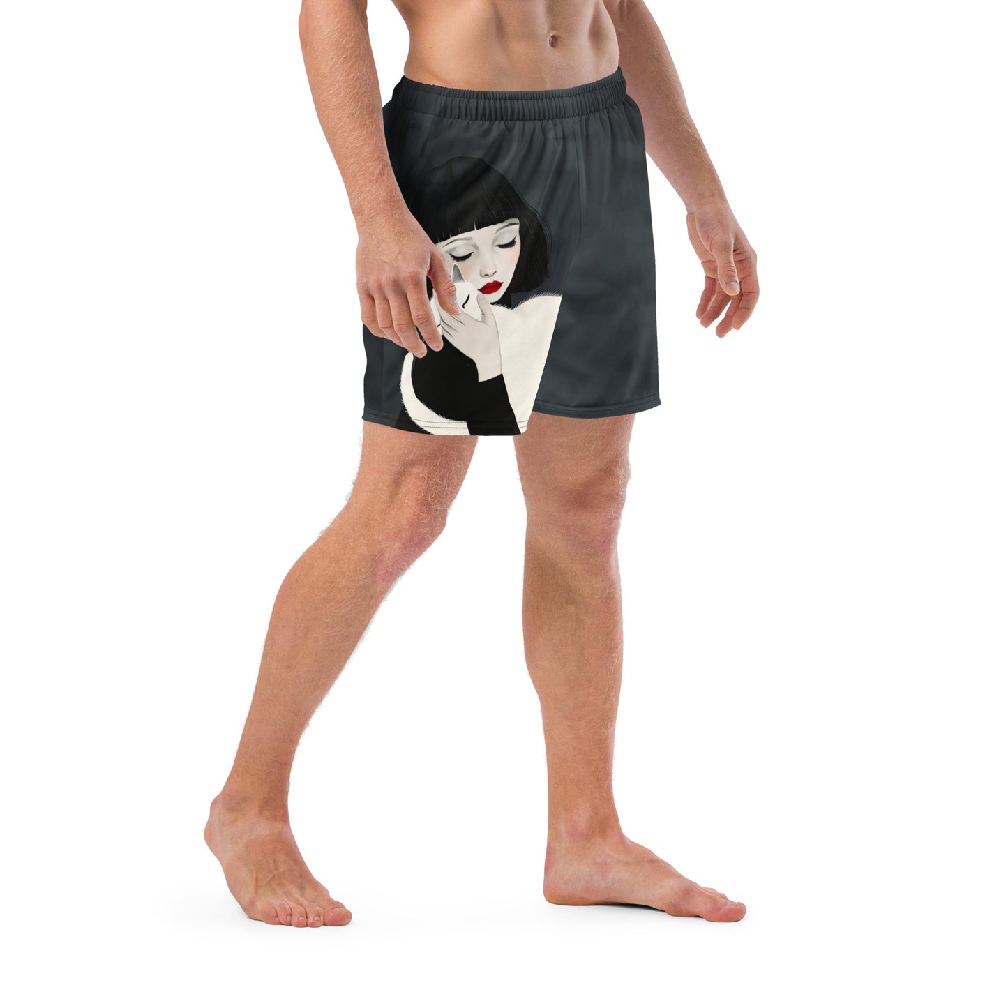 Gata Branca - Men's swim trunks