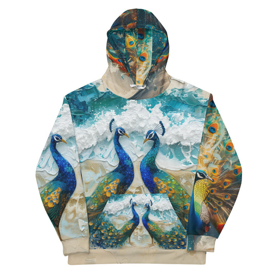 Two Peacocks - Unisex Hoodie