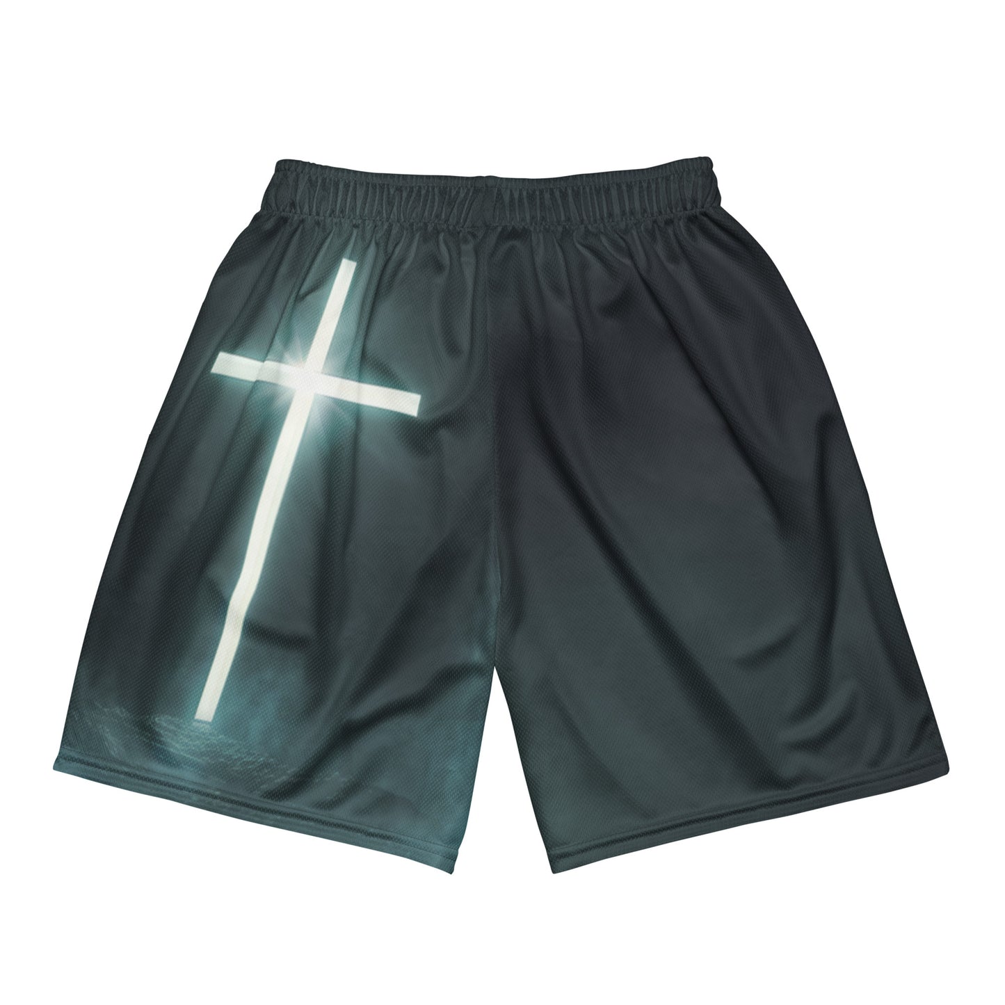 Illuminated Cross - Unisex mesh shorts