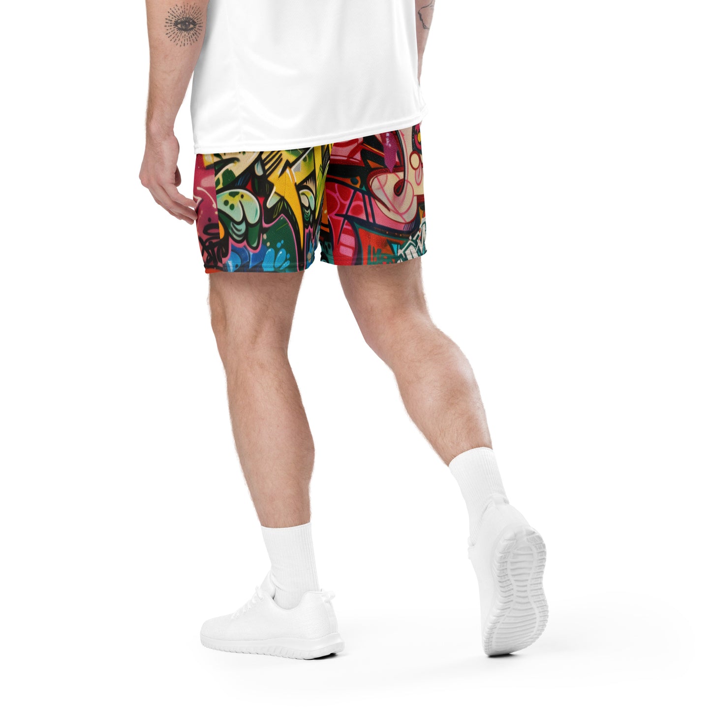 Graffiti - Unisex mesh shorts