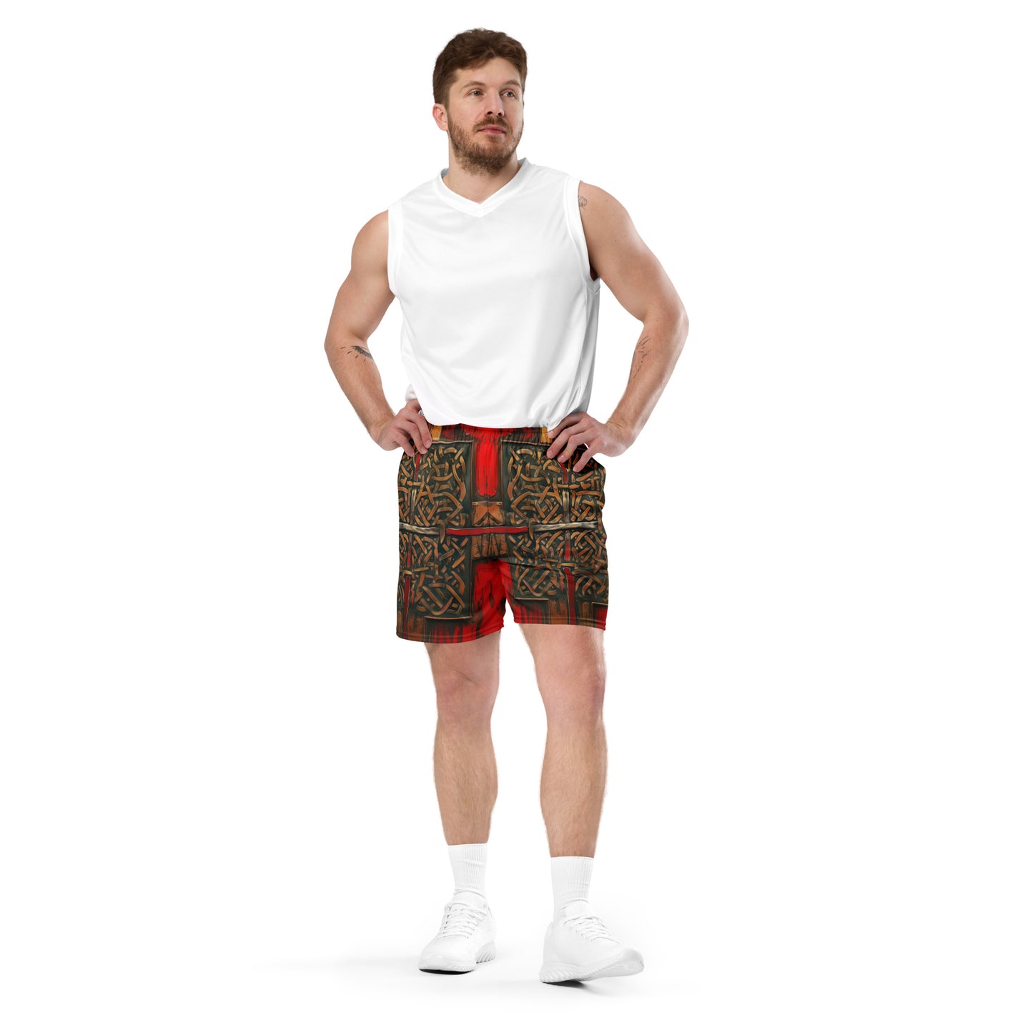 Cross Armor - Unisex mesh shorts