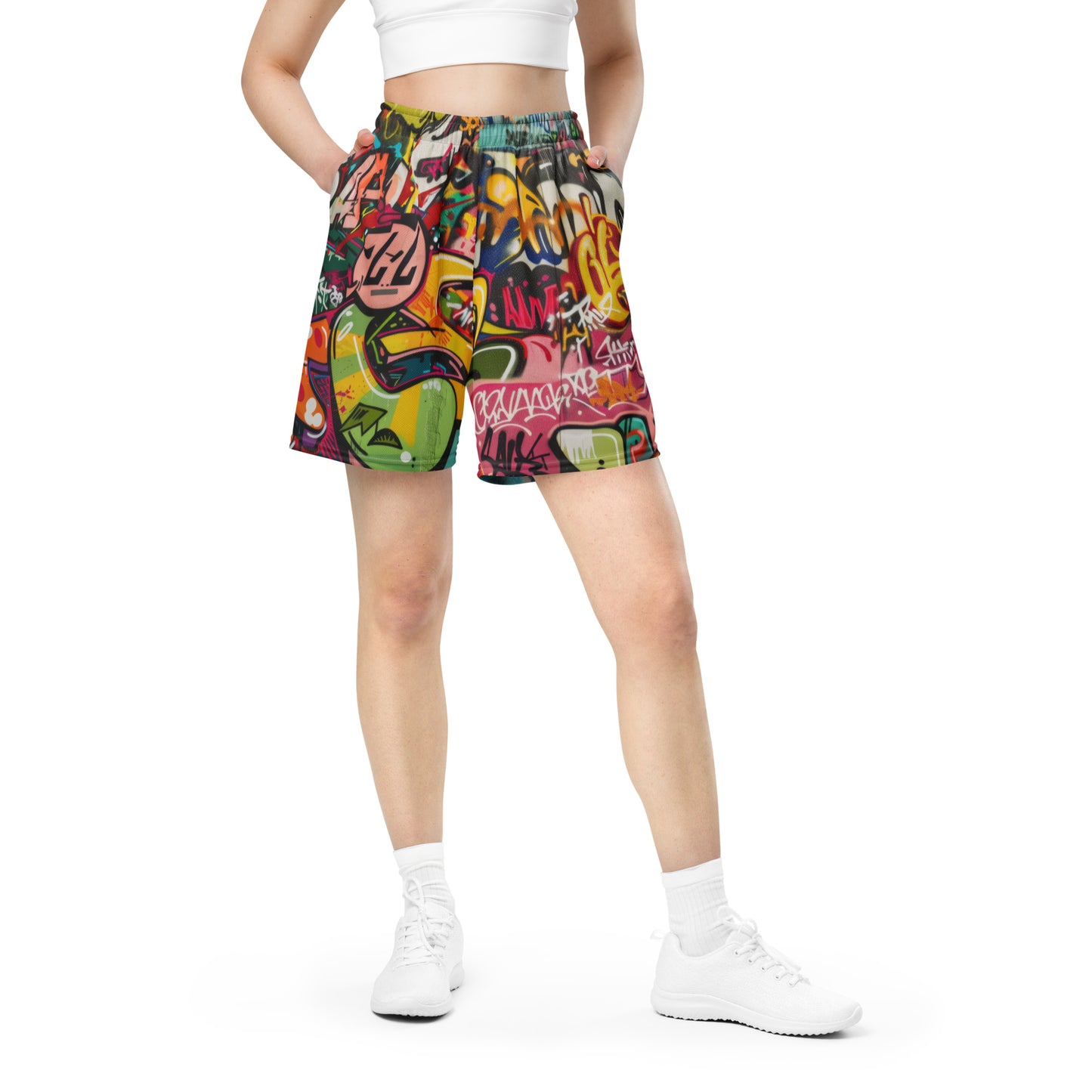 Graffiti - Unisex mesh shorts