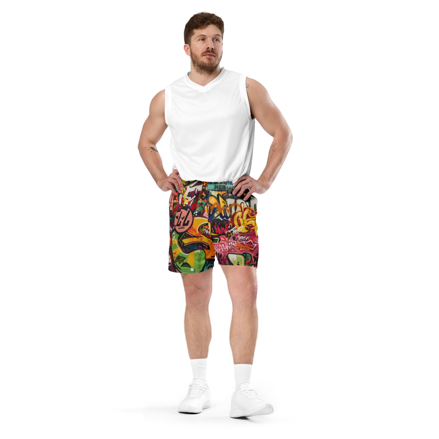 Graffiti - Unisex mesh shorts