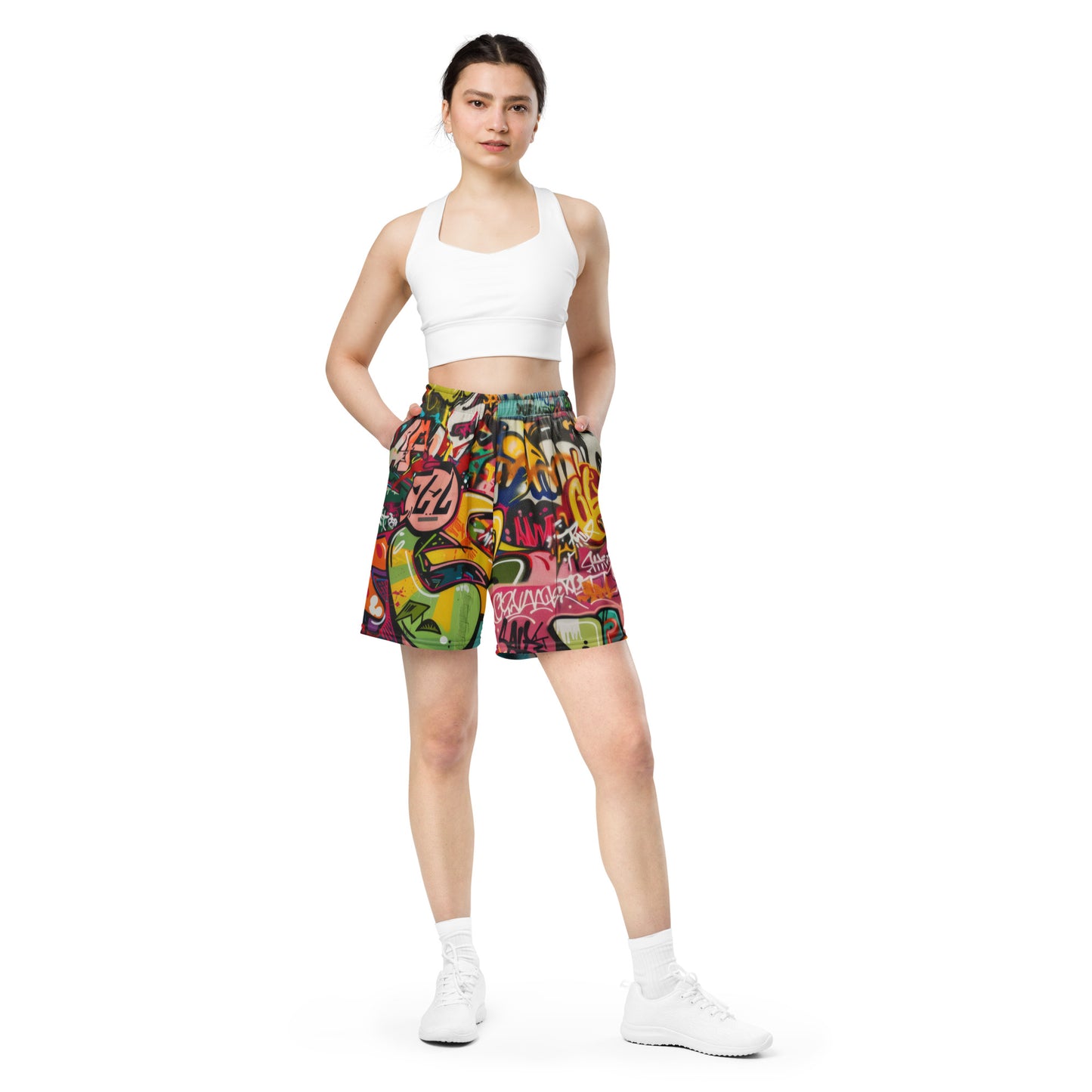 Graffiti - Unisex mesh shorts