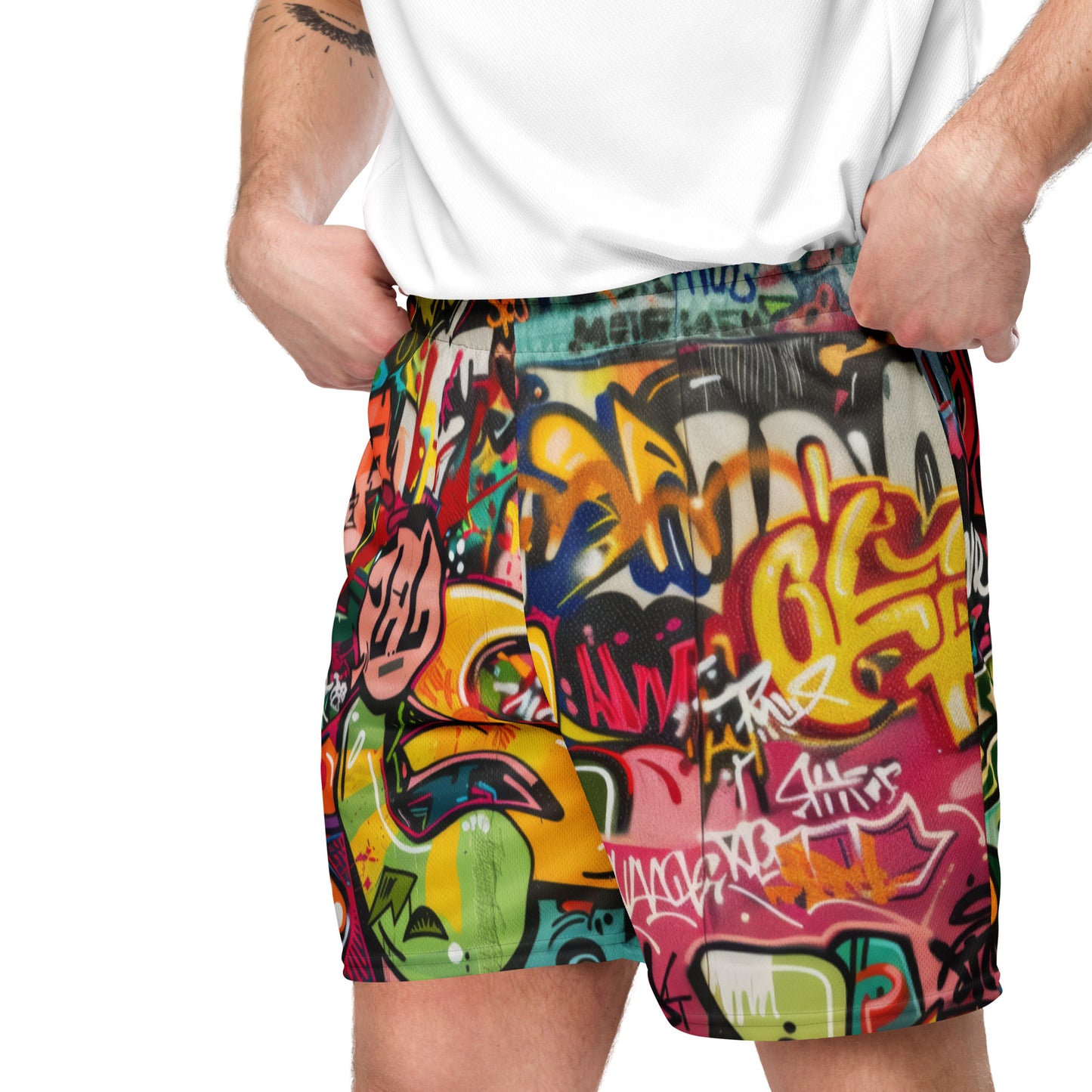 Graffiti - Unisex mesh shorts