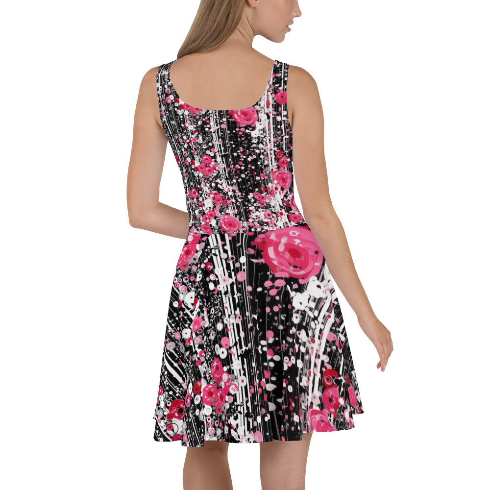 Rose Pop Art - Skater Dress