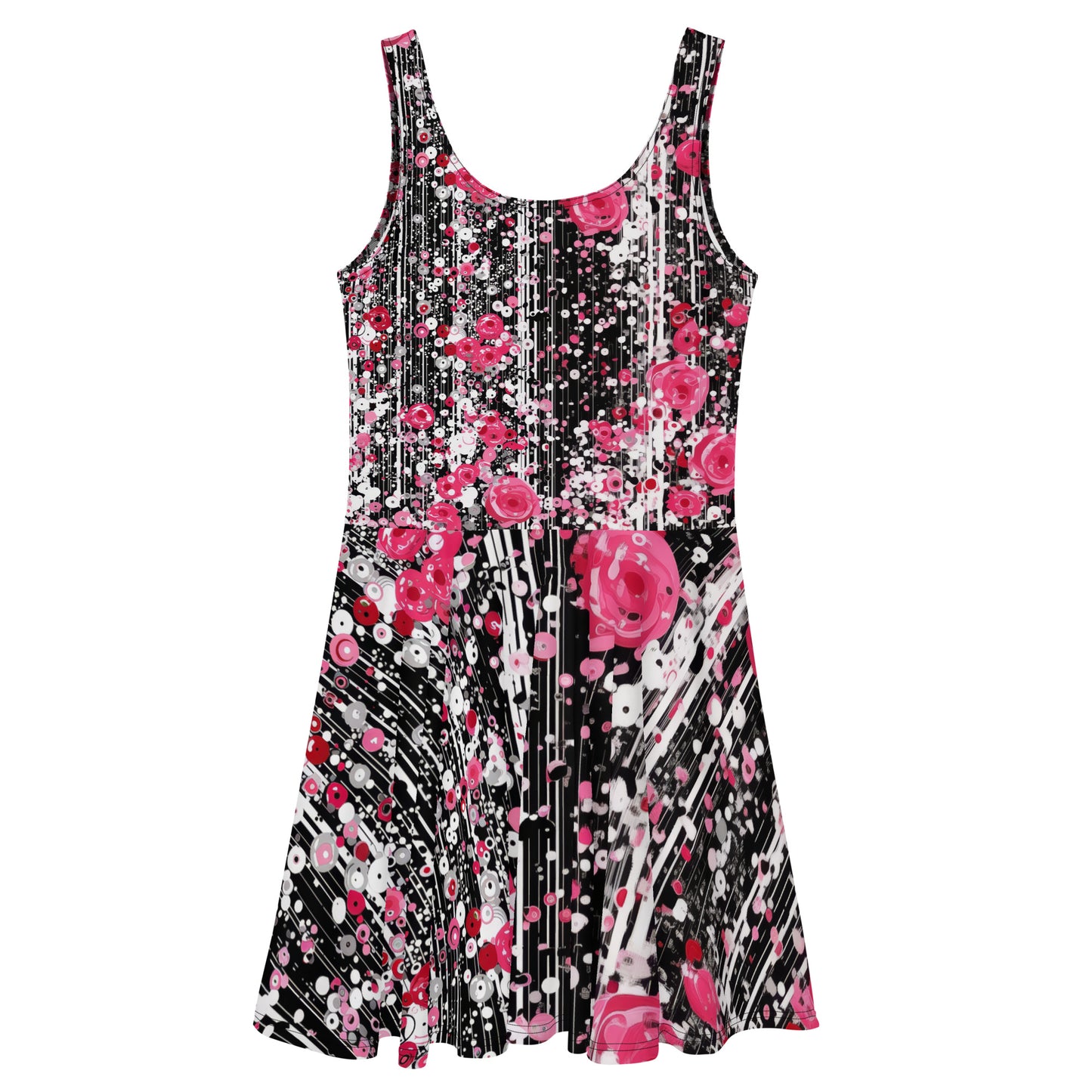 Rose Pop Art - Skater Dress