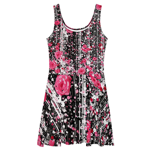 Rose Pop Art - Skater Dress