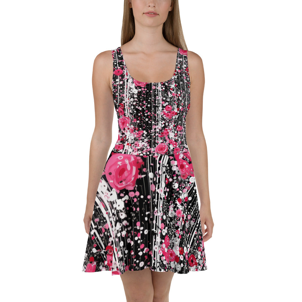 Rose Pop Art - Skater Dress