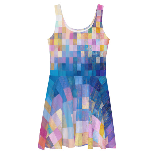 Abstract Squares - Skater Dress